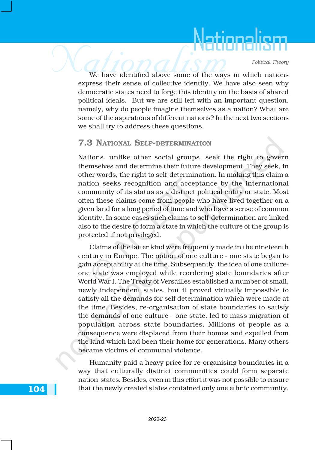 NCERT Book for Class 11 Political Science (Political Theory) Chapter 7 Nationalism - Page 8
