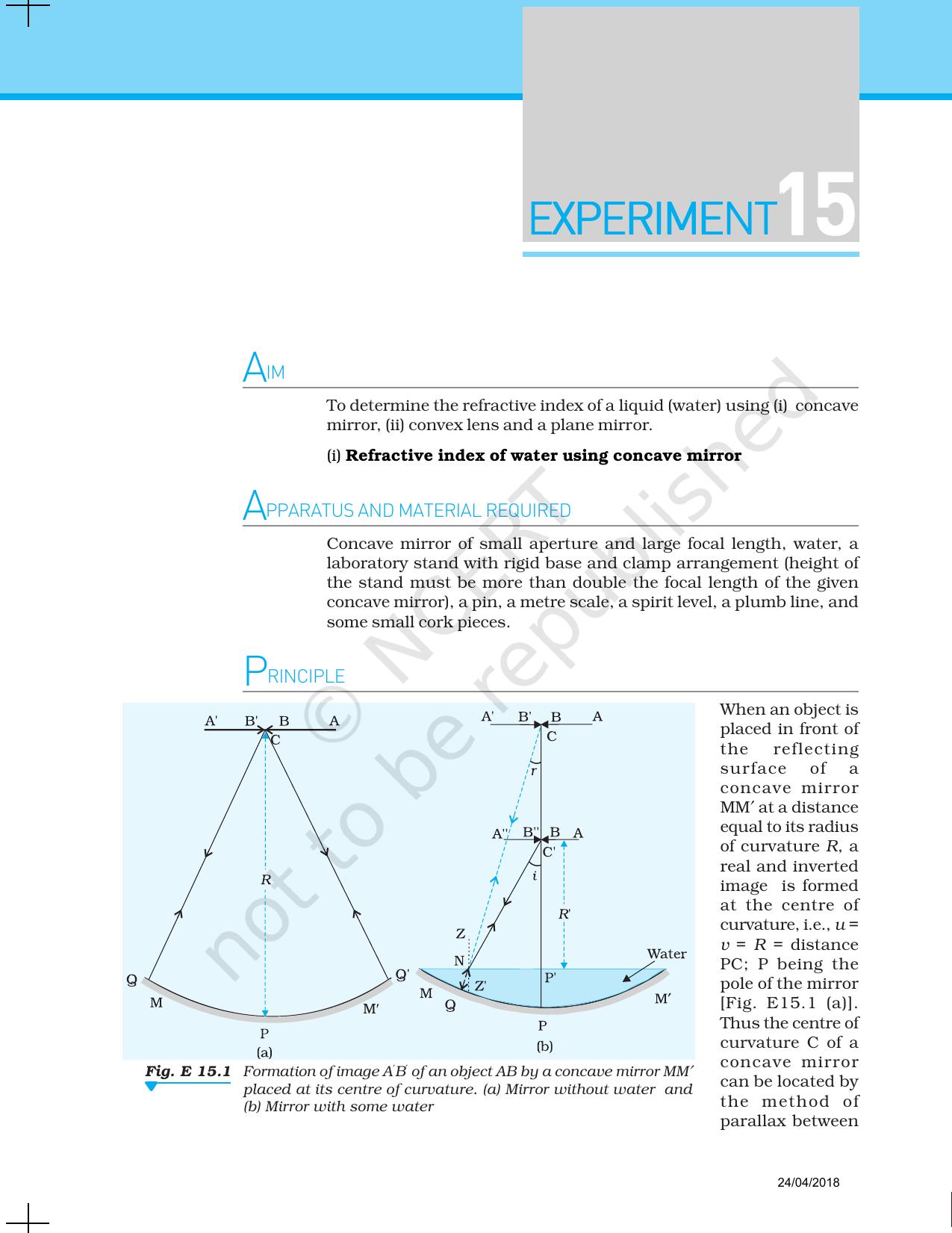 NCERT Laboratory Manuals for Class XII Physics - Experiment 14 to 18 - Page 6