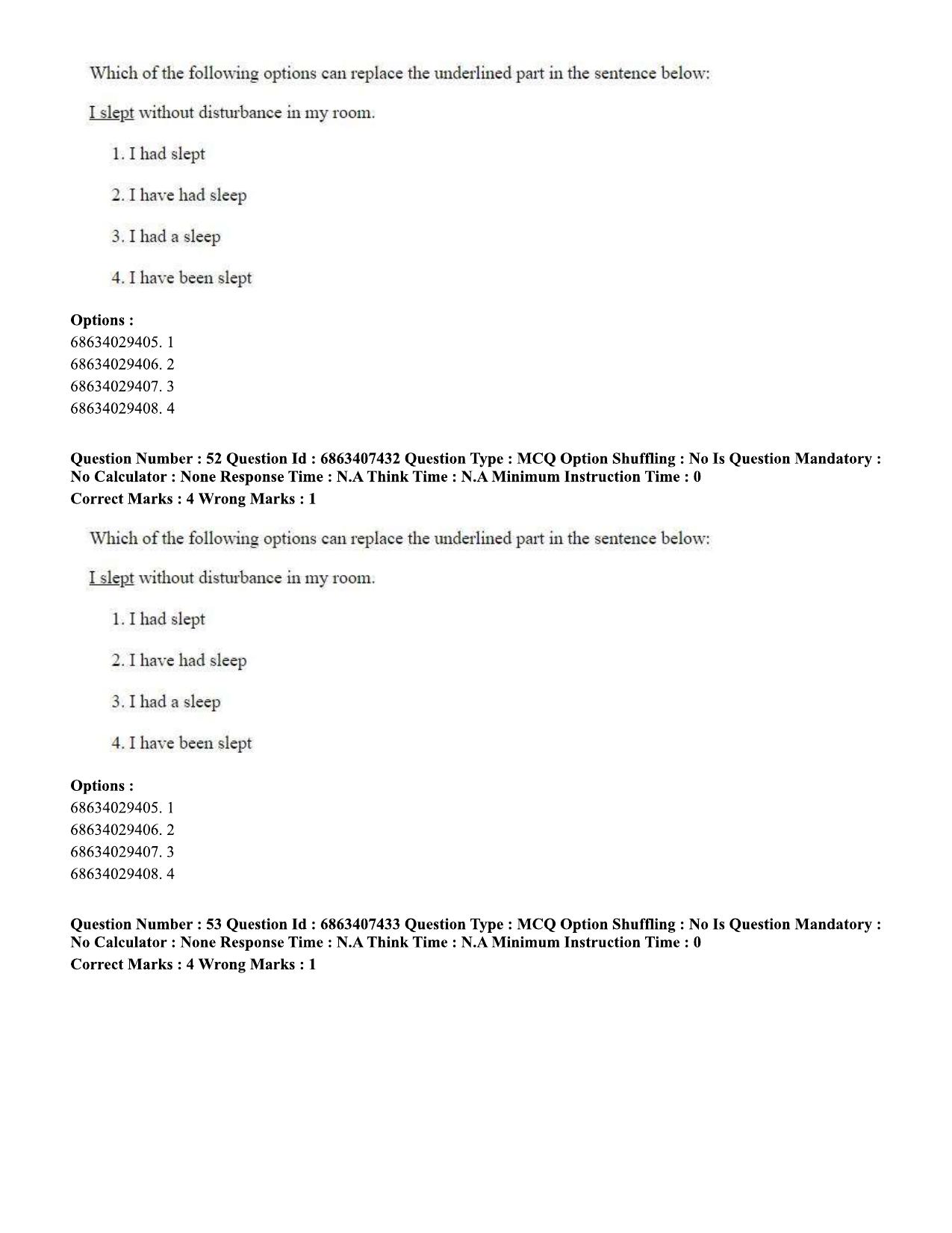 CUET PG 2023: COQP05 – B.Ed. Languages (Hindi)-Shift 1 (07-06-2023) Question Papers - Page 54