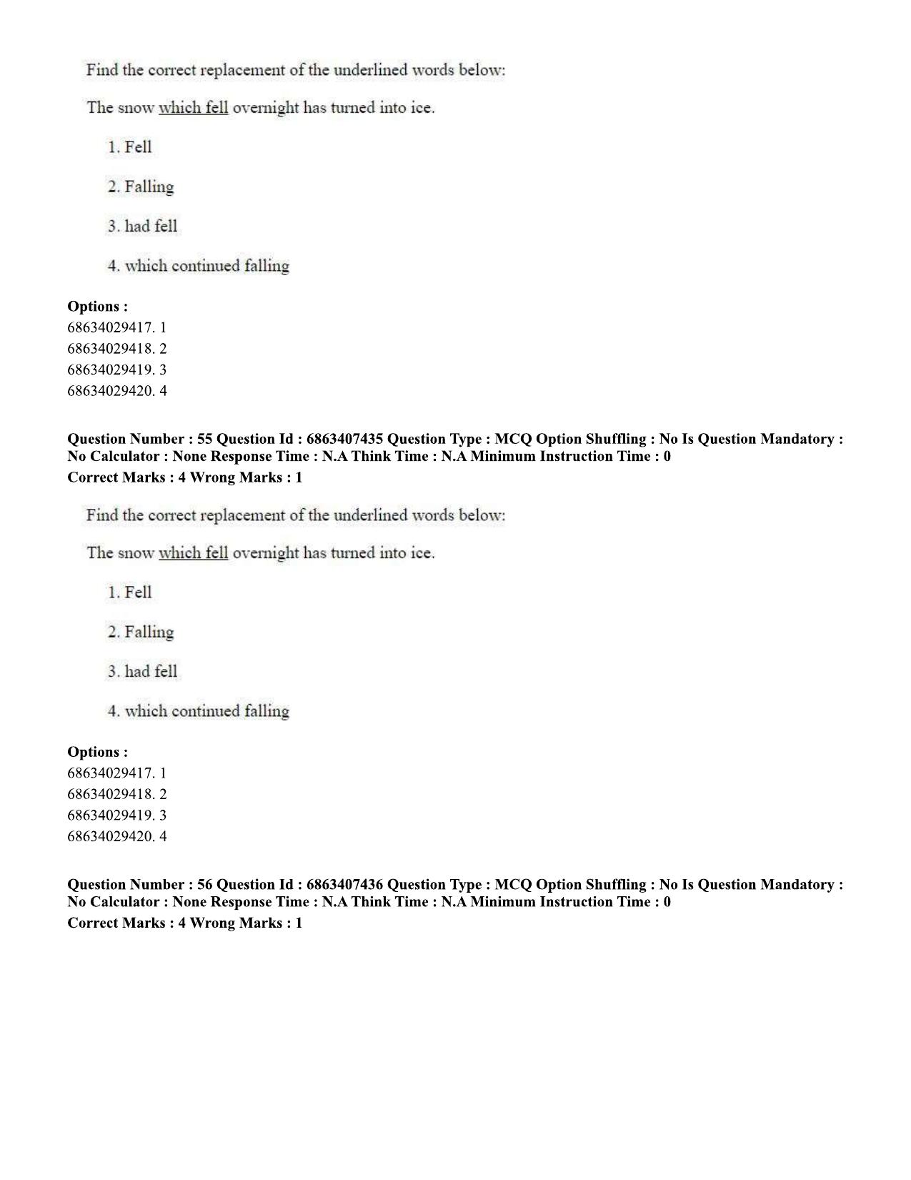 CUET PG 2023: COQP05 – B.Ed. Languages (Hindi)-Shift 1 (07-06-2023) Question Papers - Page 57