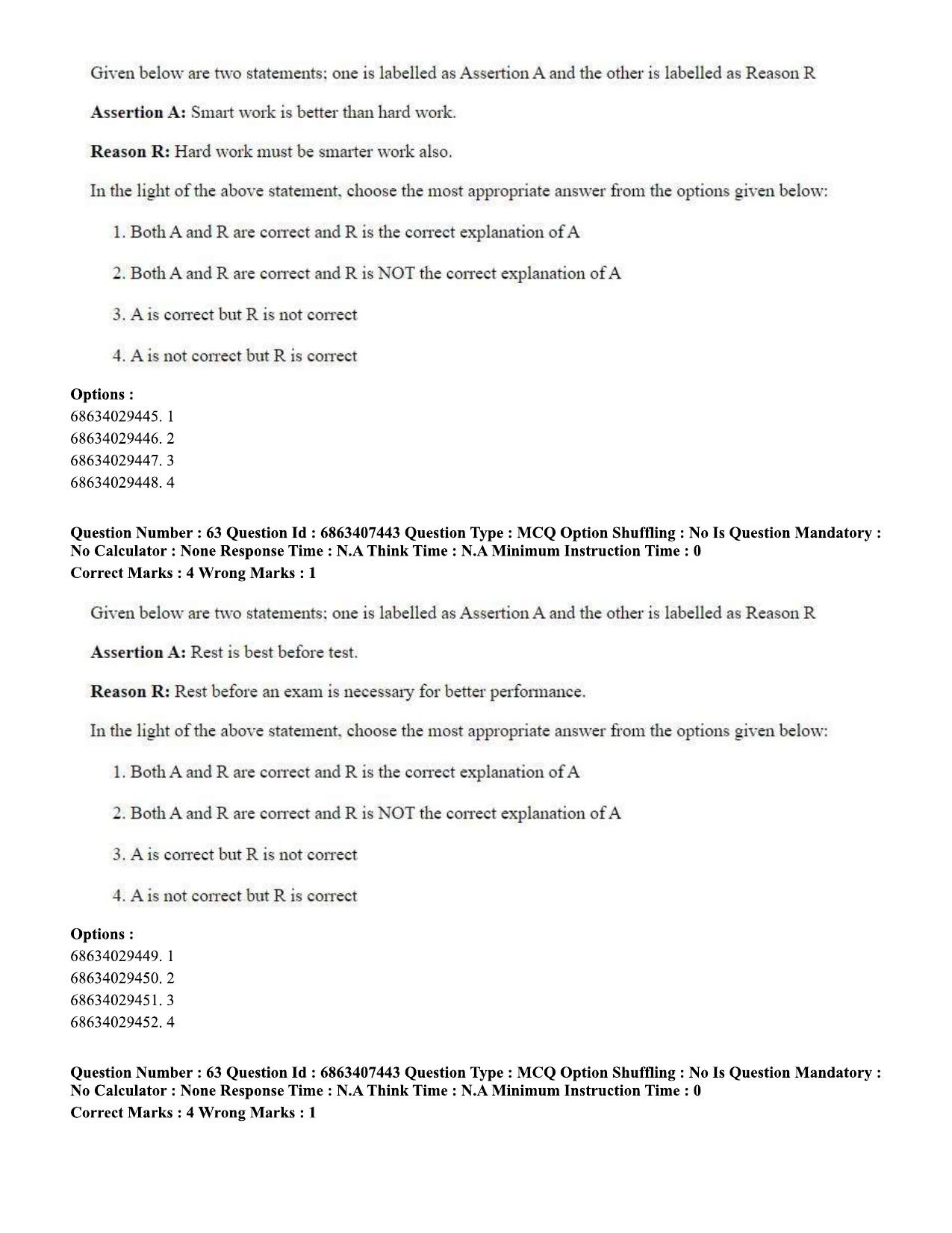 CUET PG 2023: COQP05 – B.Ed. Languages (Hindi)-Shift 1 (07-06-2023) Question Papers - Page 64