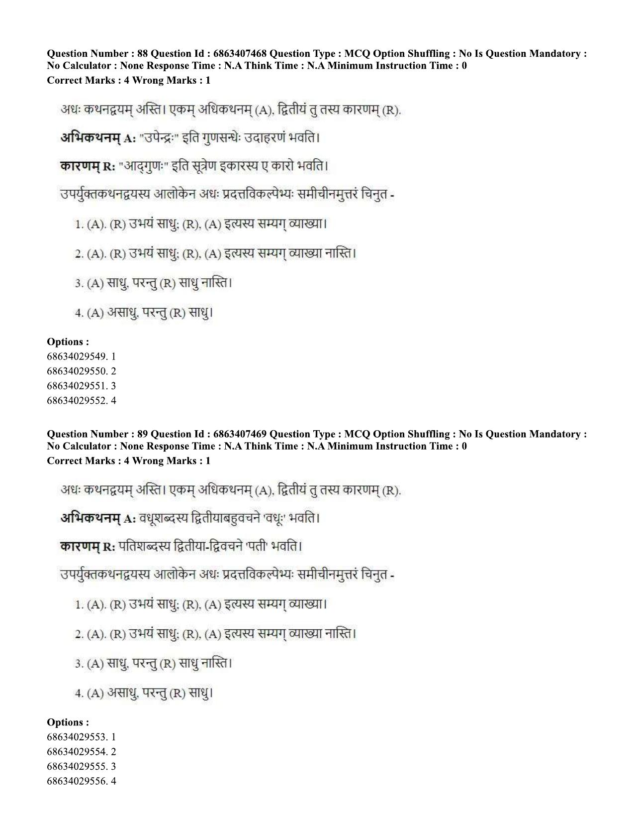 CUET PG 2023: COQP05 – B.Ed. Languages (Hindi)-Shift 1 (07-06-2023) Question Papers - Page 88