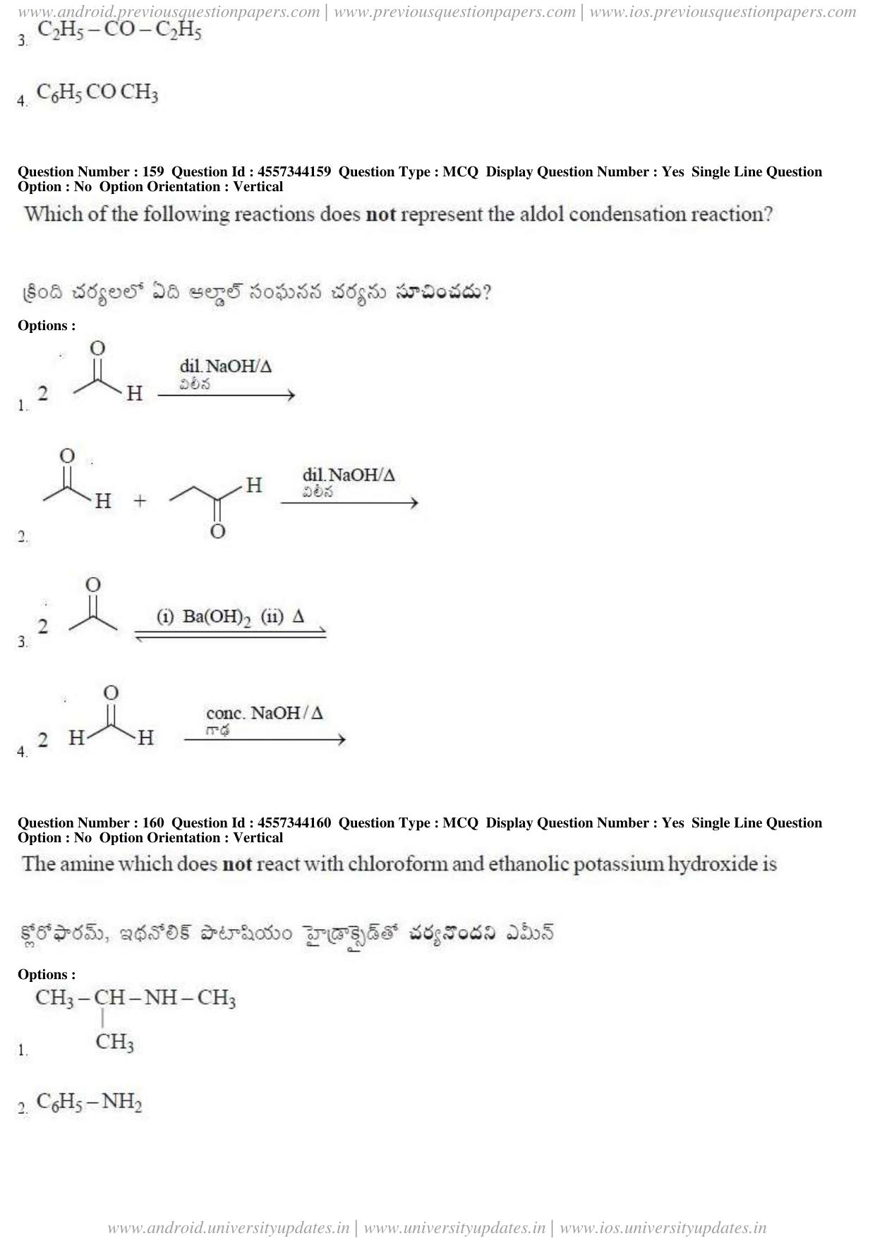 AP EAPCET 2018 - April 23, 2018 - Master Engineering Question Paper With Preliminary Keys Shift 1 - Page 89