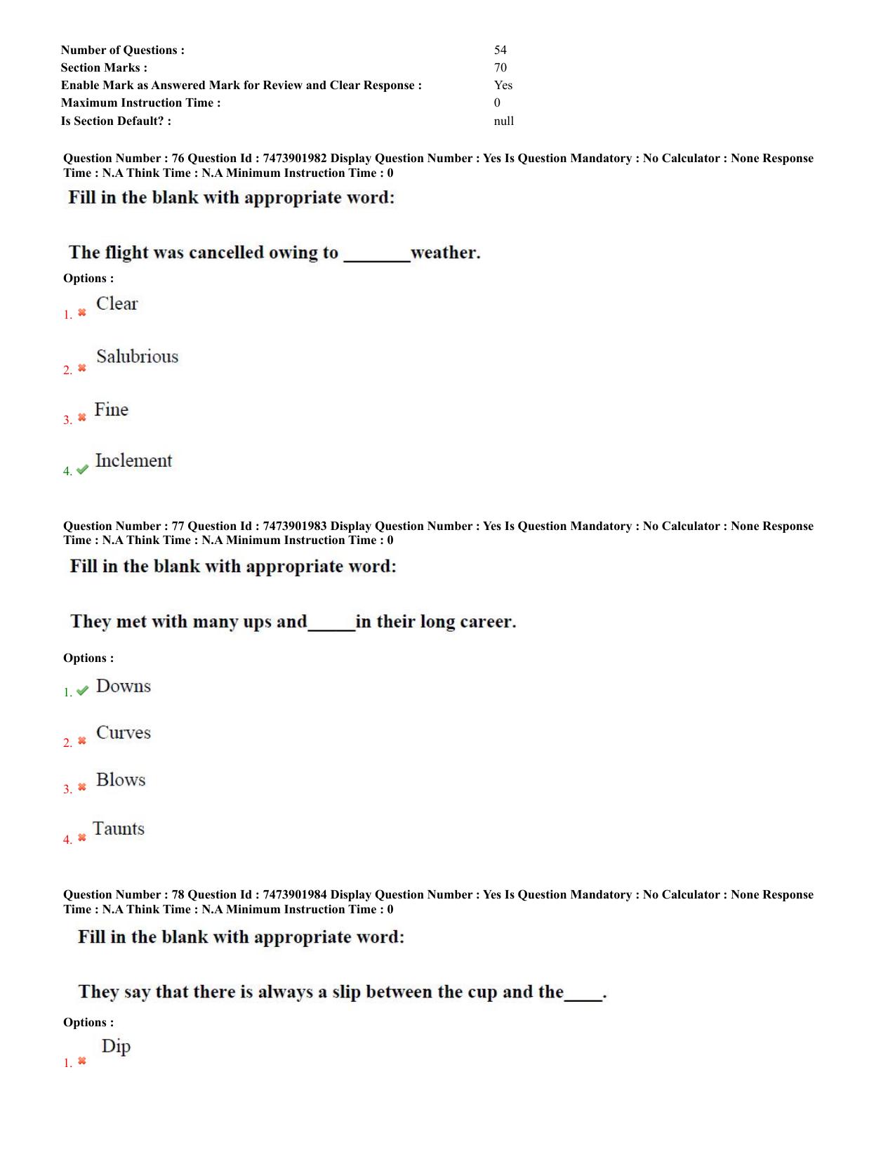 AP ICET 2023 - Shift 1 Question Paper With Preliminary Keys - Page 44