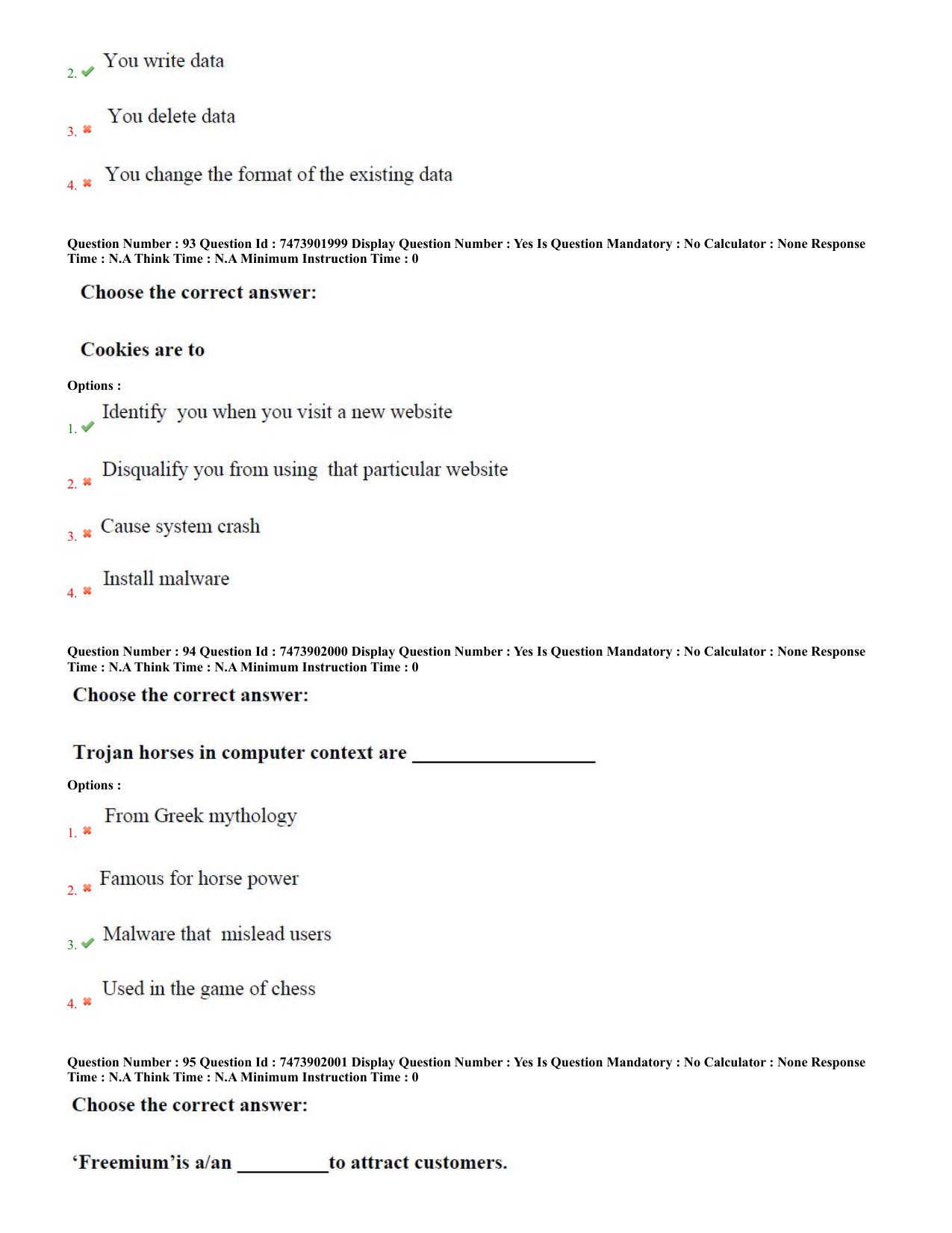 AP ICET 2023 - Shift 1 Question Paper With Preliminary Keys - Page 50