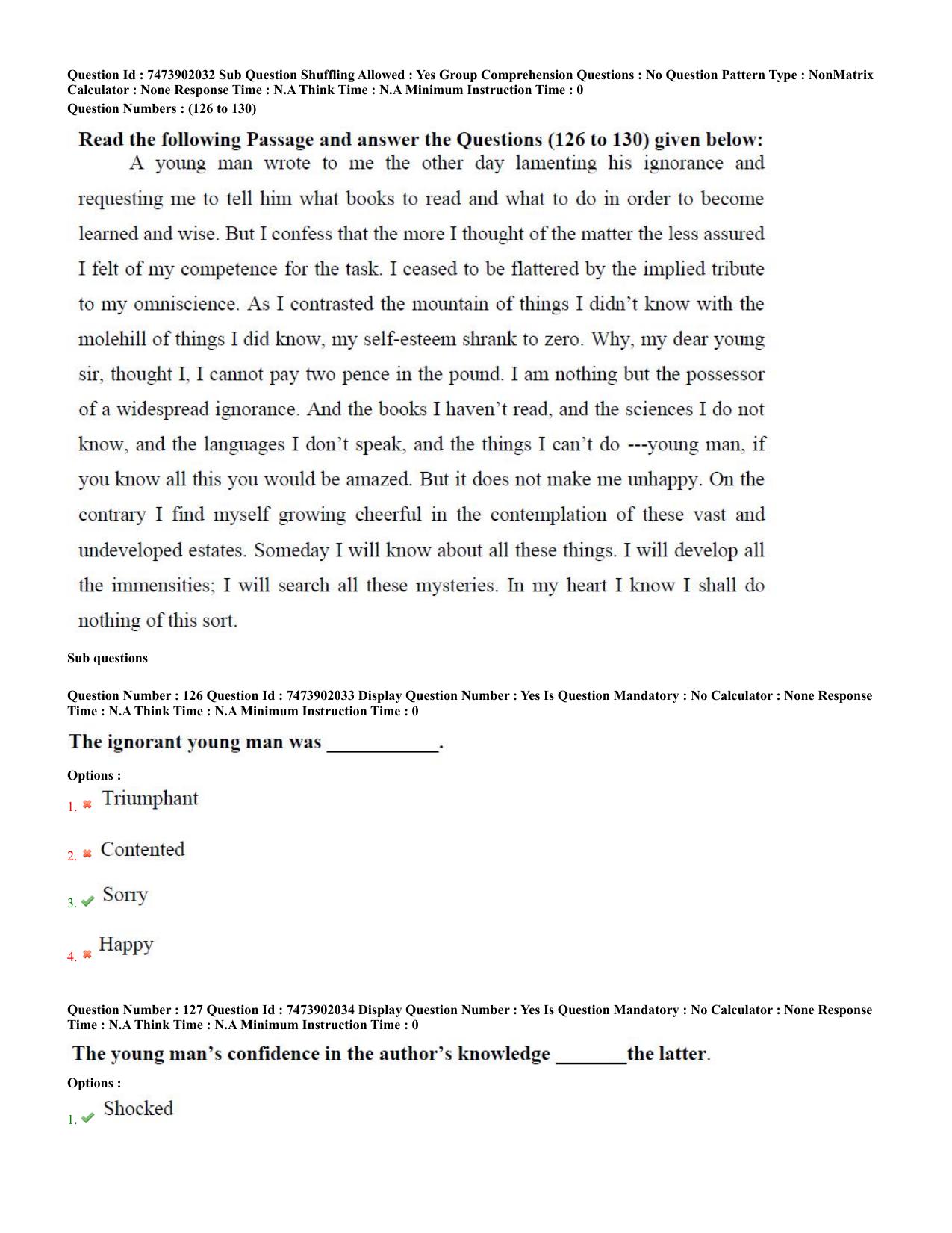 AP ICET 2023 - Shift 1 Question Paper With Preliminary Keys - Page 62
