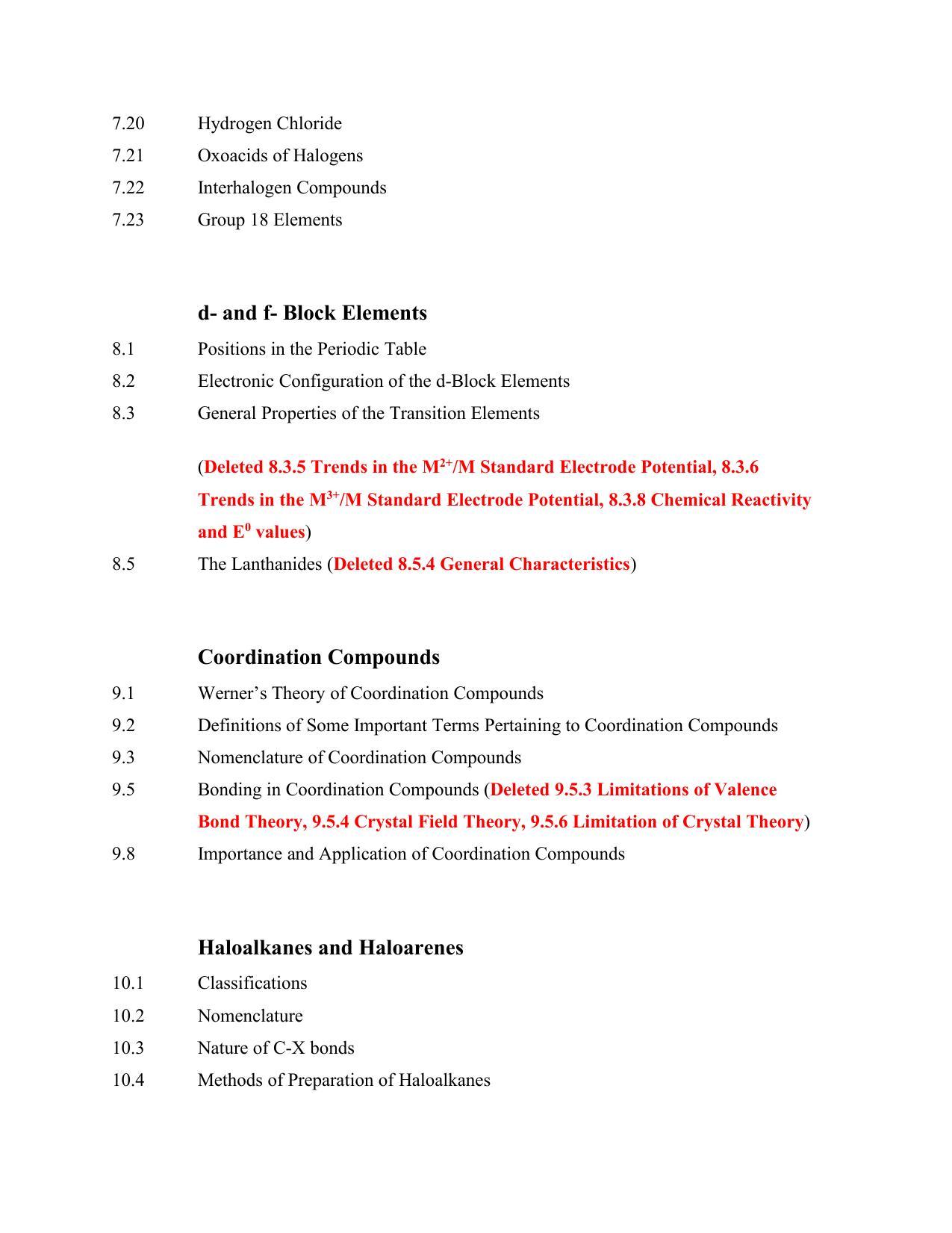 AHSEC 2nd Year Chemistry Syllabus - Page 4