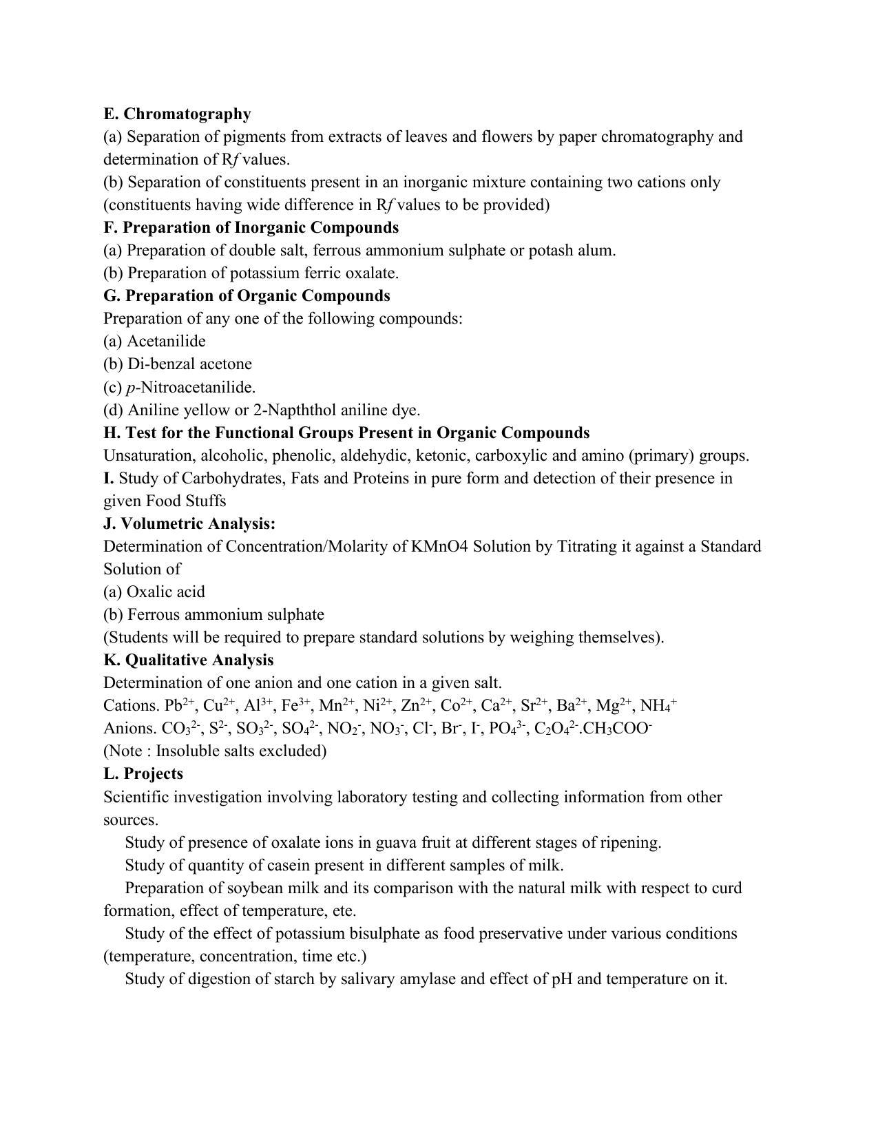 AHSEC 2nd Year Chemistry Syllabus - Page 8