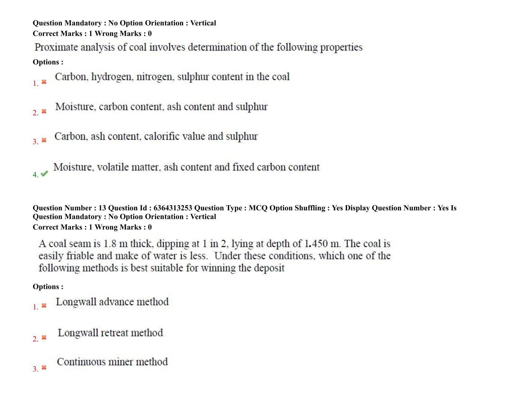 TS PGECET 2021: (MN) Mining Engineering Question Papers - Page 10