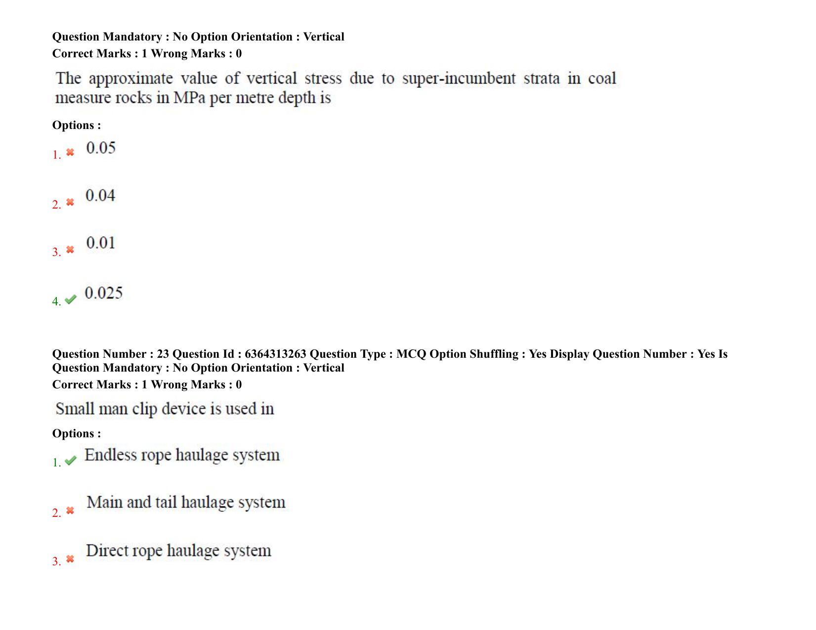 TS PGECET 2021: (MN) Mining Engineering Question Papers - Page 16