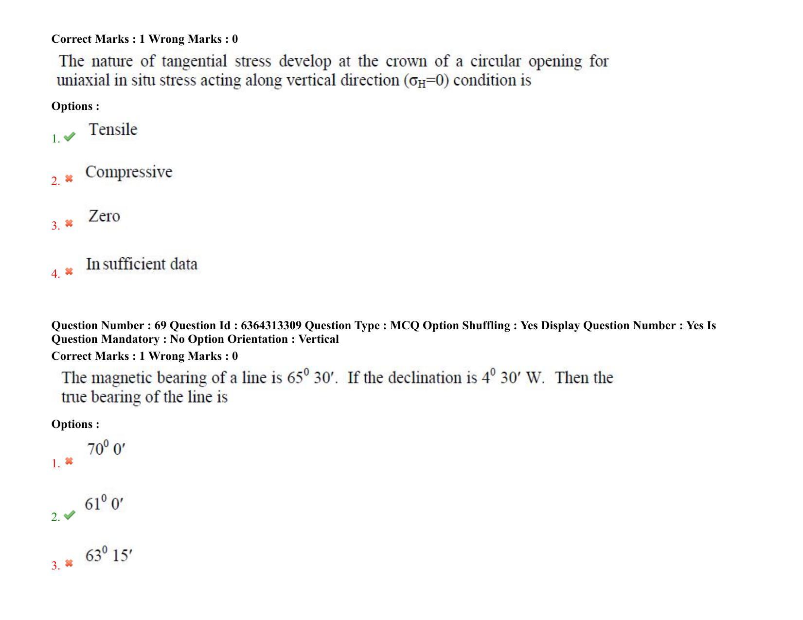 TS PGECET 2021: (MN) Mining Engineering Question Papers - Page 42
