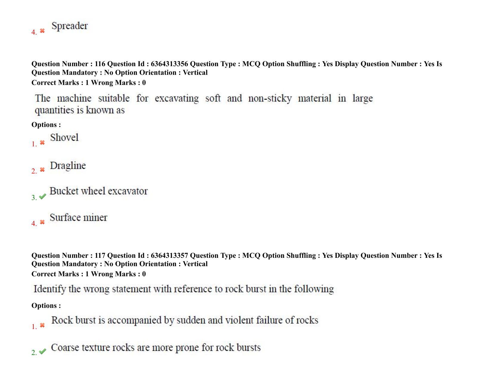 TS PGECET 2021: (MN) Mining Engineering Question Papers - Page 69