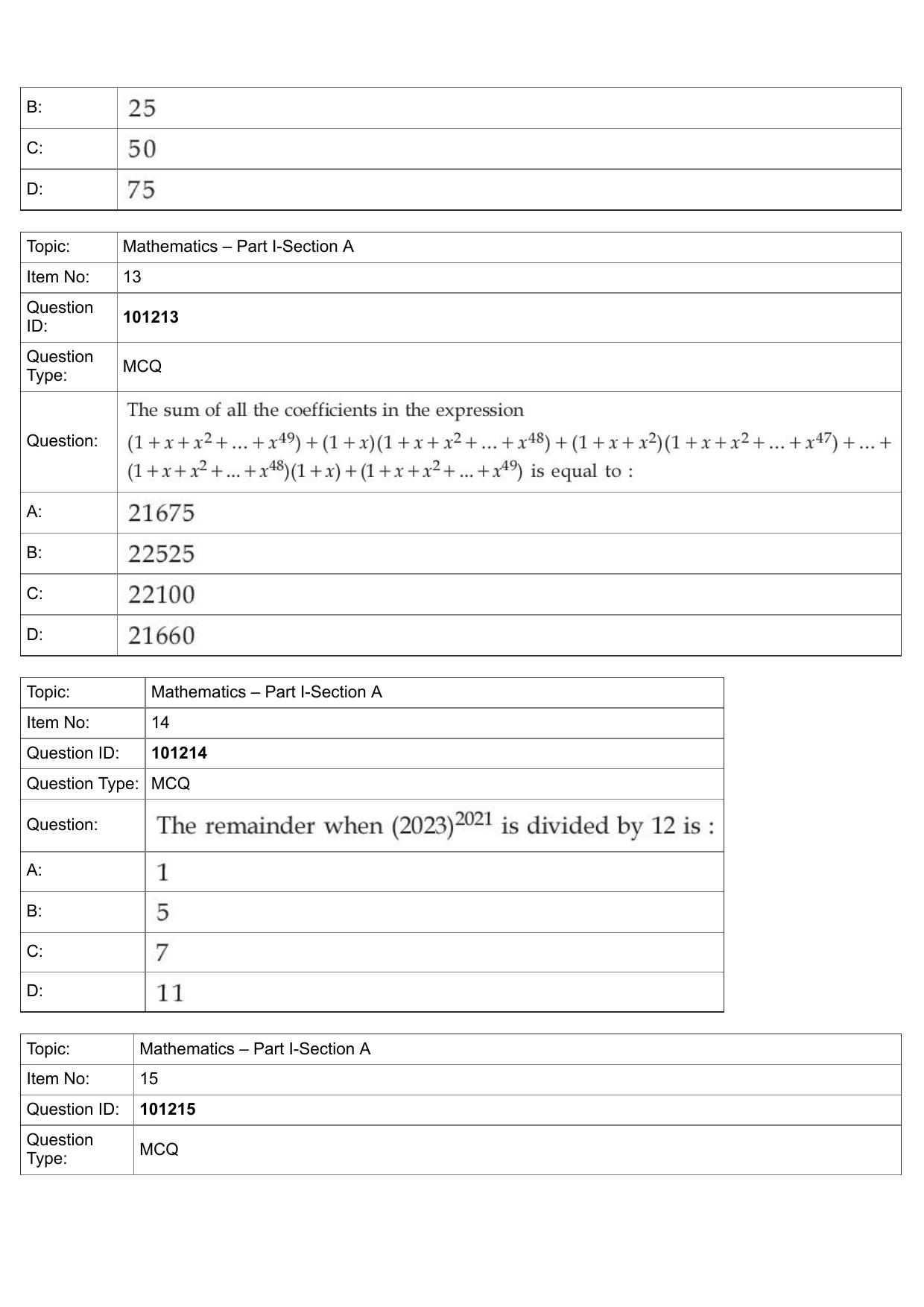 JEE Mains 2022: B.Arch English (Shift 1) 30-07-2022 Question Paper - Page 7