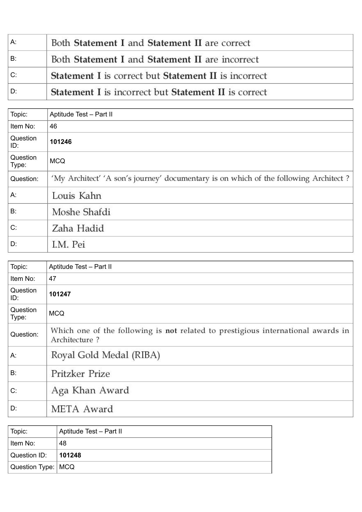 JEE Mains 2022: B.Arch English (Shift 1) 30-07-2022 Question Paper - Page 19