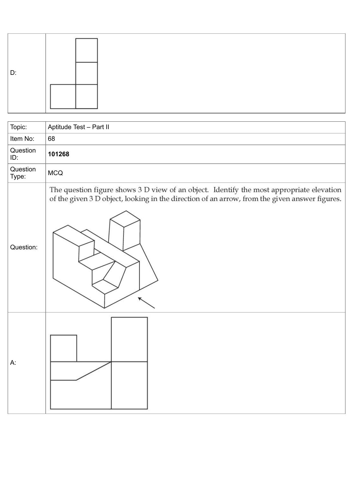 JEE Mains 2022: B.Arch English (Shift 1) 30-07-2022 Question Paper - Page 39