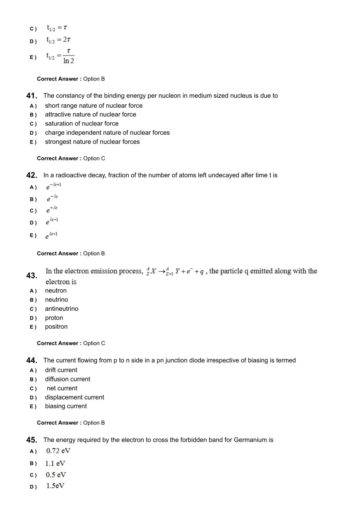 KEAM 2024 June 9 Question Paper with Answer Key - Page 11