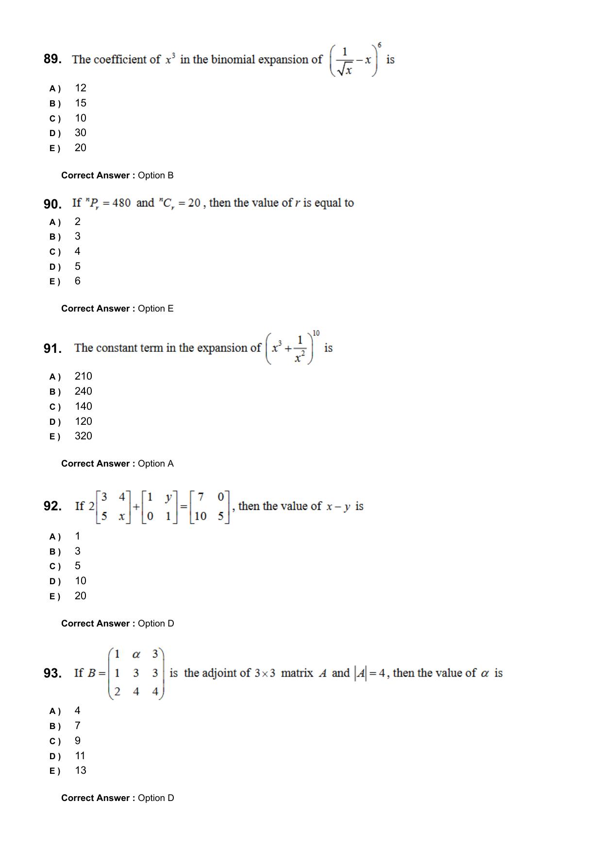 KEAM 2024 June 9 Question Paper with Answer Key - Page 21