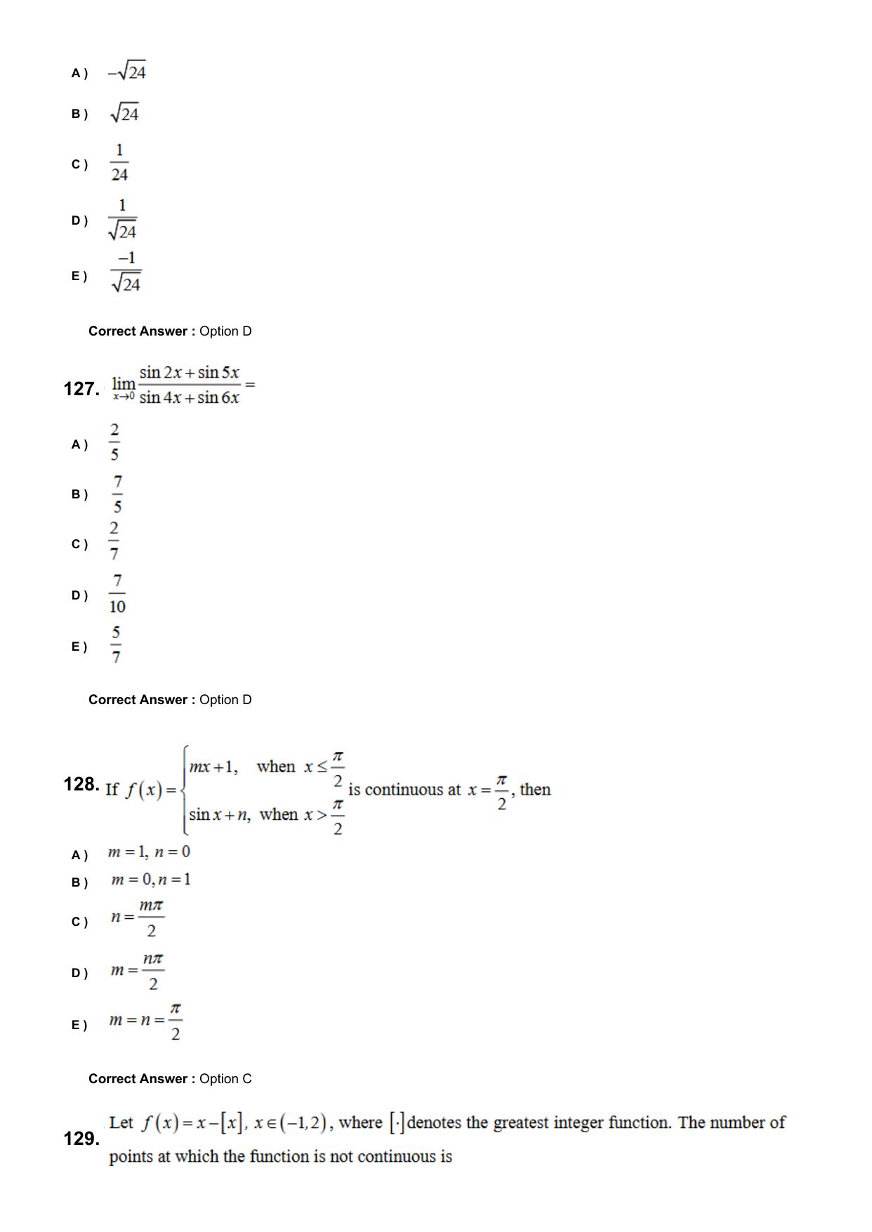 KEAM 2024 June 9 Question Paper with Answer Key - Page 31