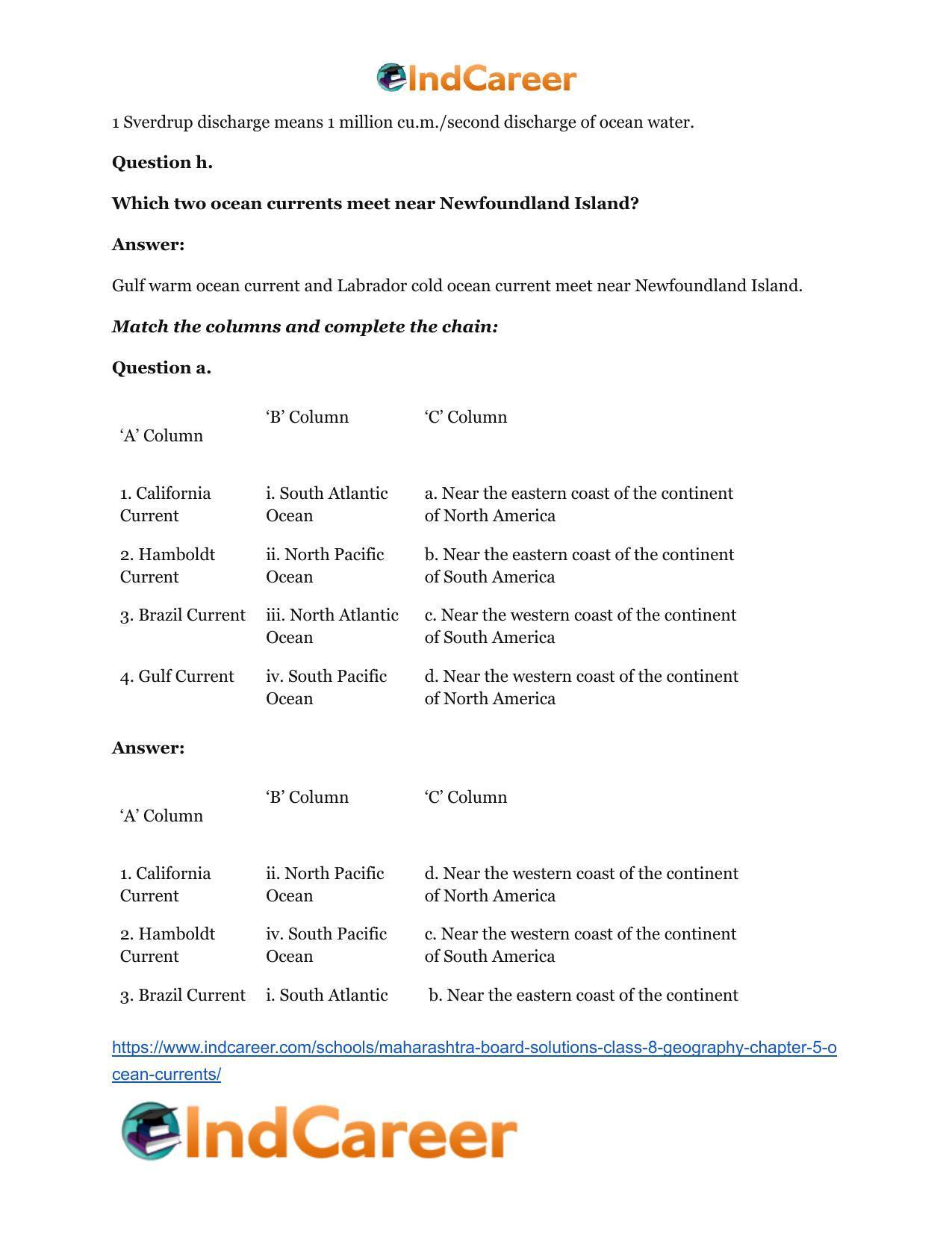 Maharashtra Board Solutions Class 8-Geography: Chapter 5- Ocean Currents - Page 12