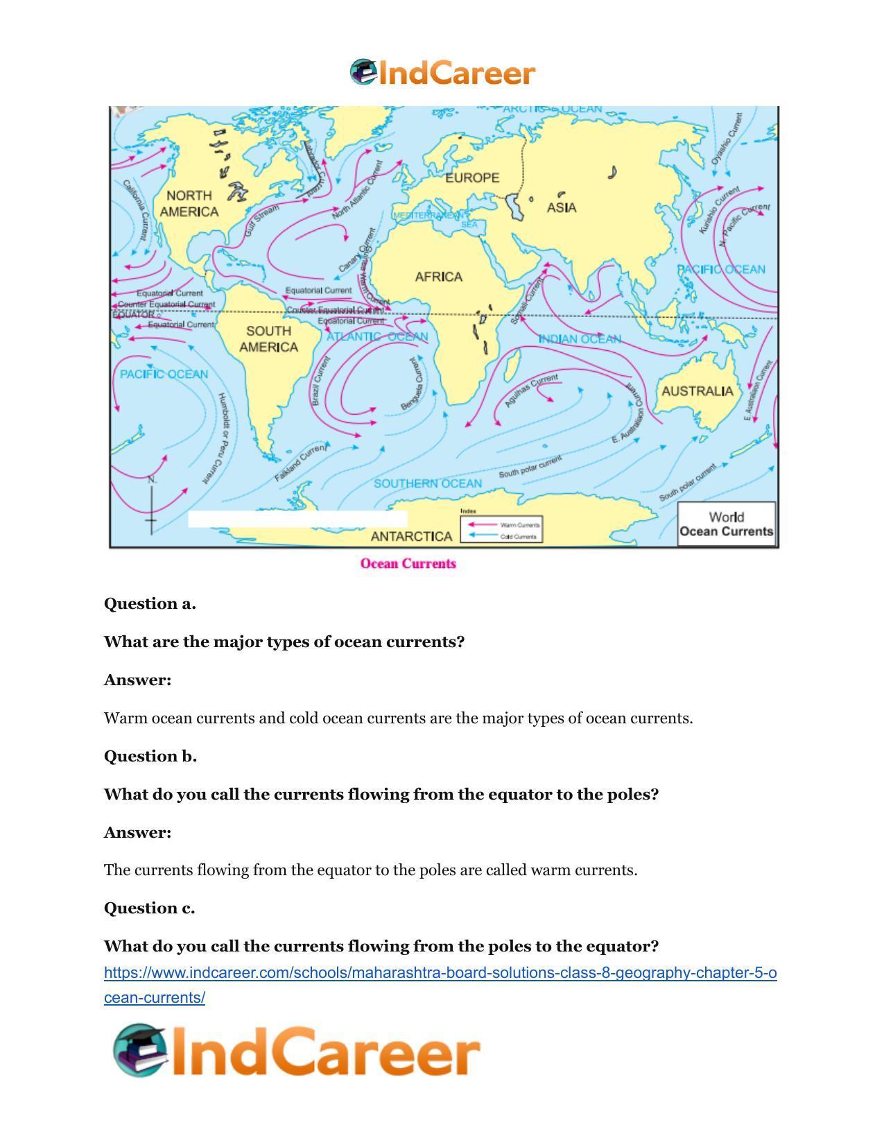 Maharashtra Board Solutions Class 8-Geography: Chapter 5- Ocean Currents - Page 18