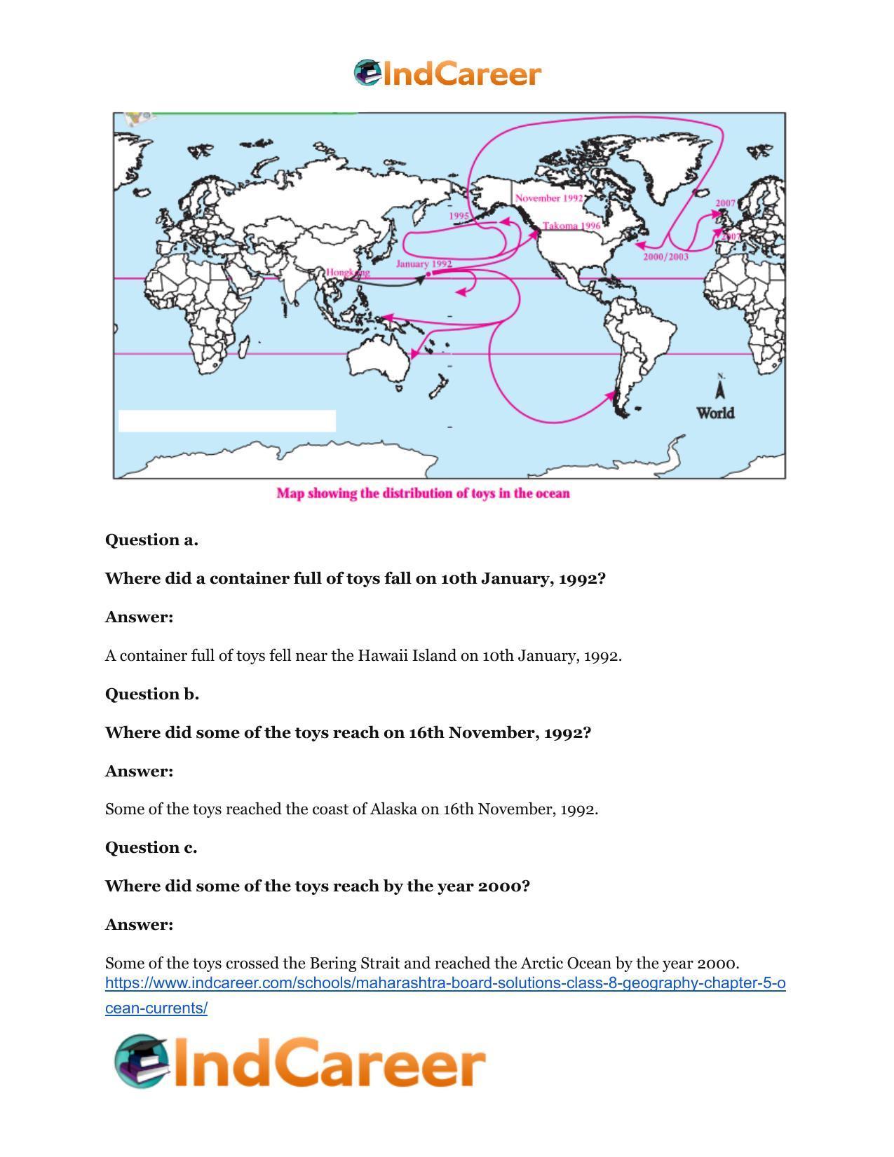 Maharashtra Board Solutions Class 8-Geography: Chapter 5- Ocean Currents - Page 20