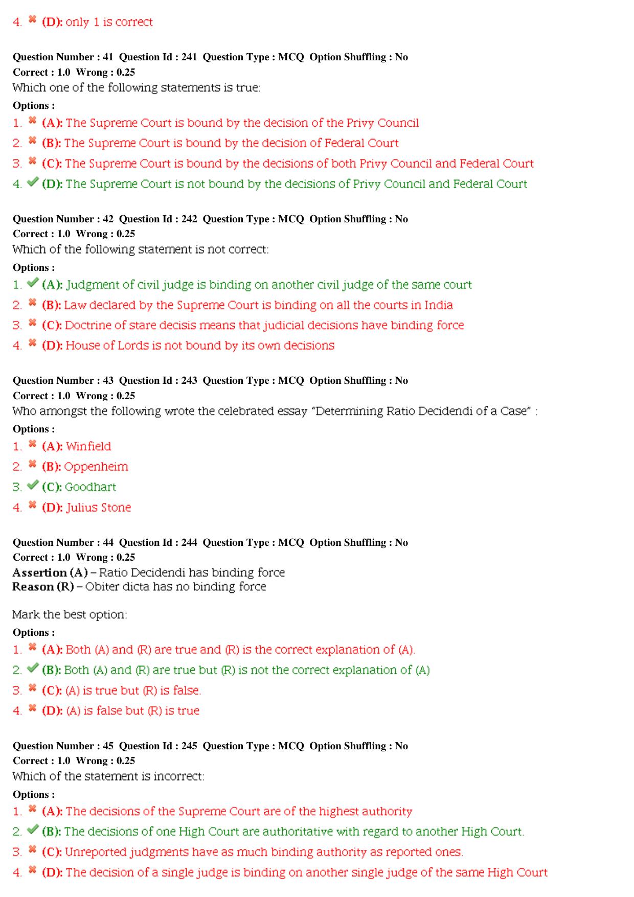 CLAT 2015 LLM Question Paper - Page 10