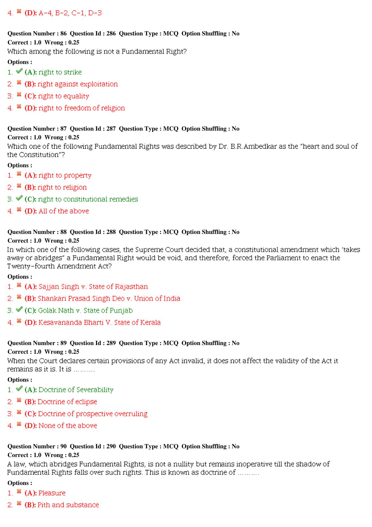 CLAT 2015 LLM Question Paper - Page 20