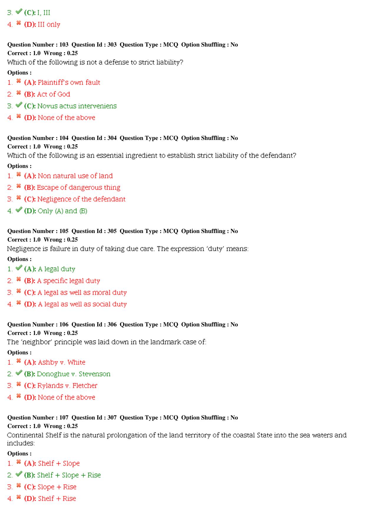 CLAT 2015 LLM Question Paper - Page 24