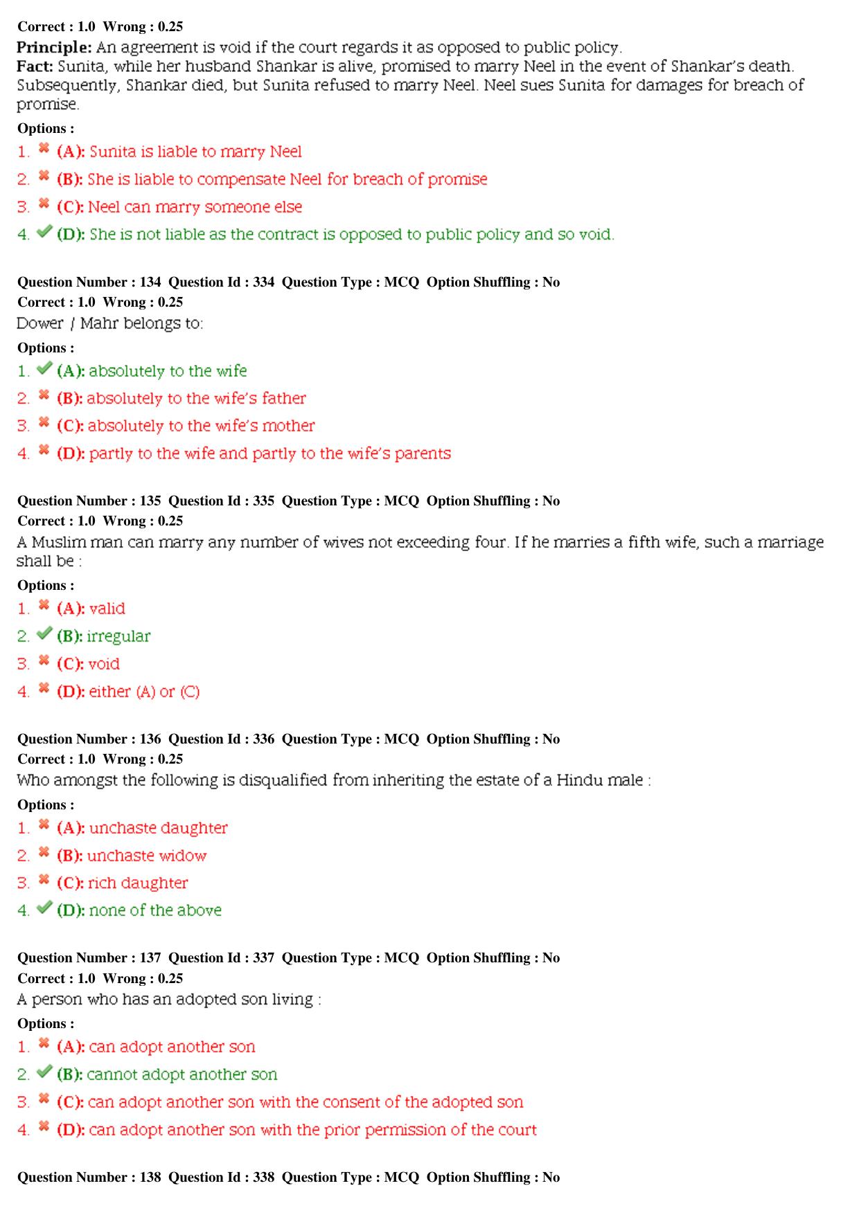 CLAT 2015 LLM Question Paper - Page 31