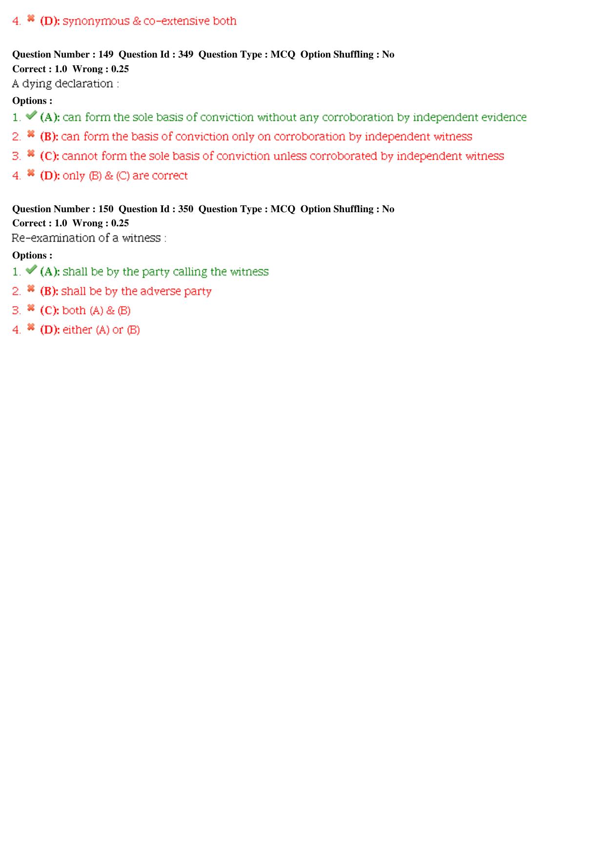 CLAT 2015 LLM Question Paper - Page 34