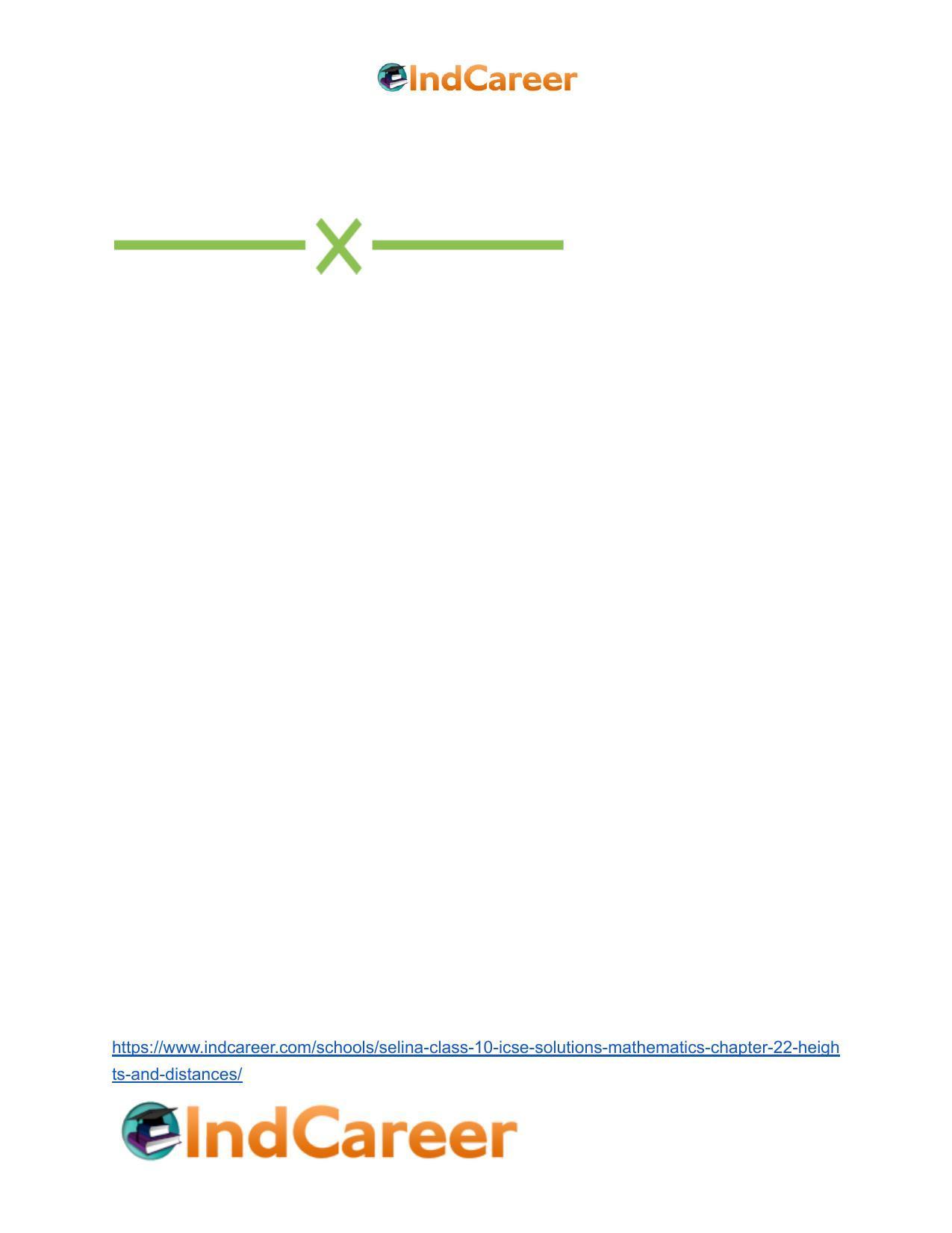 Selina Class 10 ICSE Solutions Mathematics : Chapter 22- Heights and Distances - Page 57