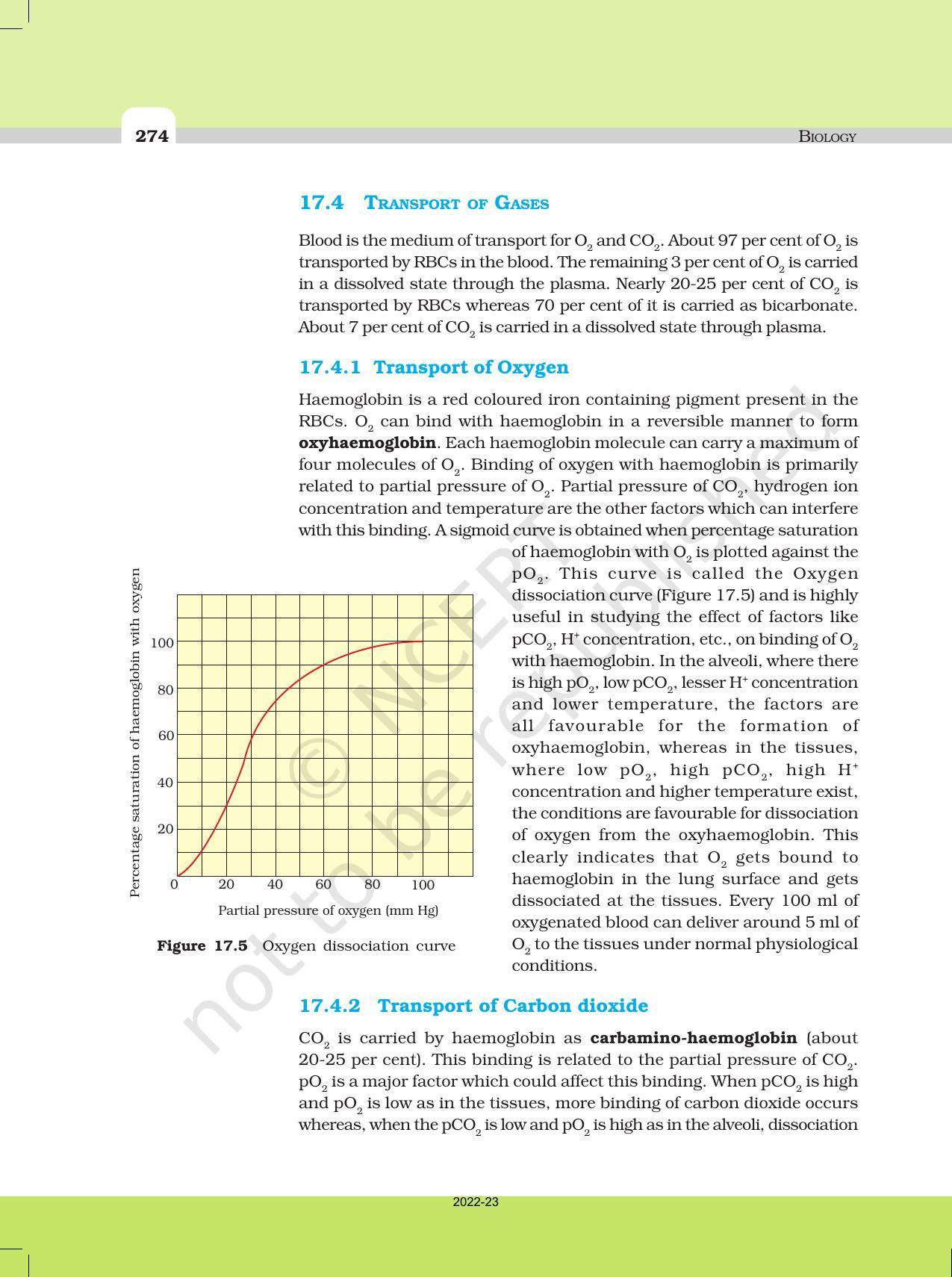 NCERT Book for Class 11 Biology Chapter 17 Breathing and Exchange of Gases - Page 7