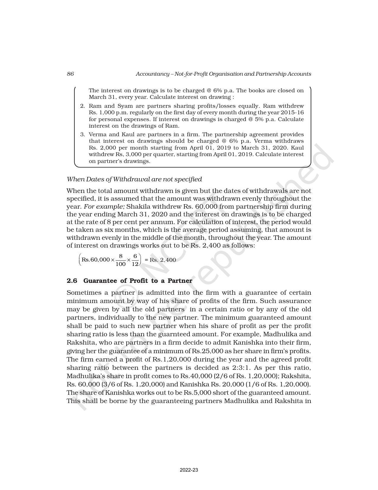 NCERT Book for Class 12 Accountancy Chapter 1 Accounting for Partnership: Basic Concepts - Page 26