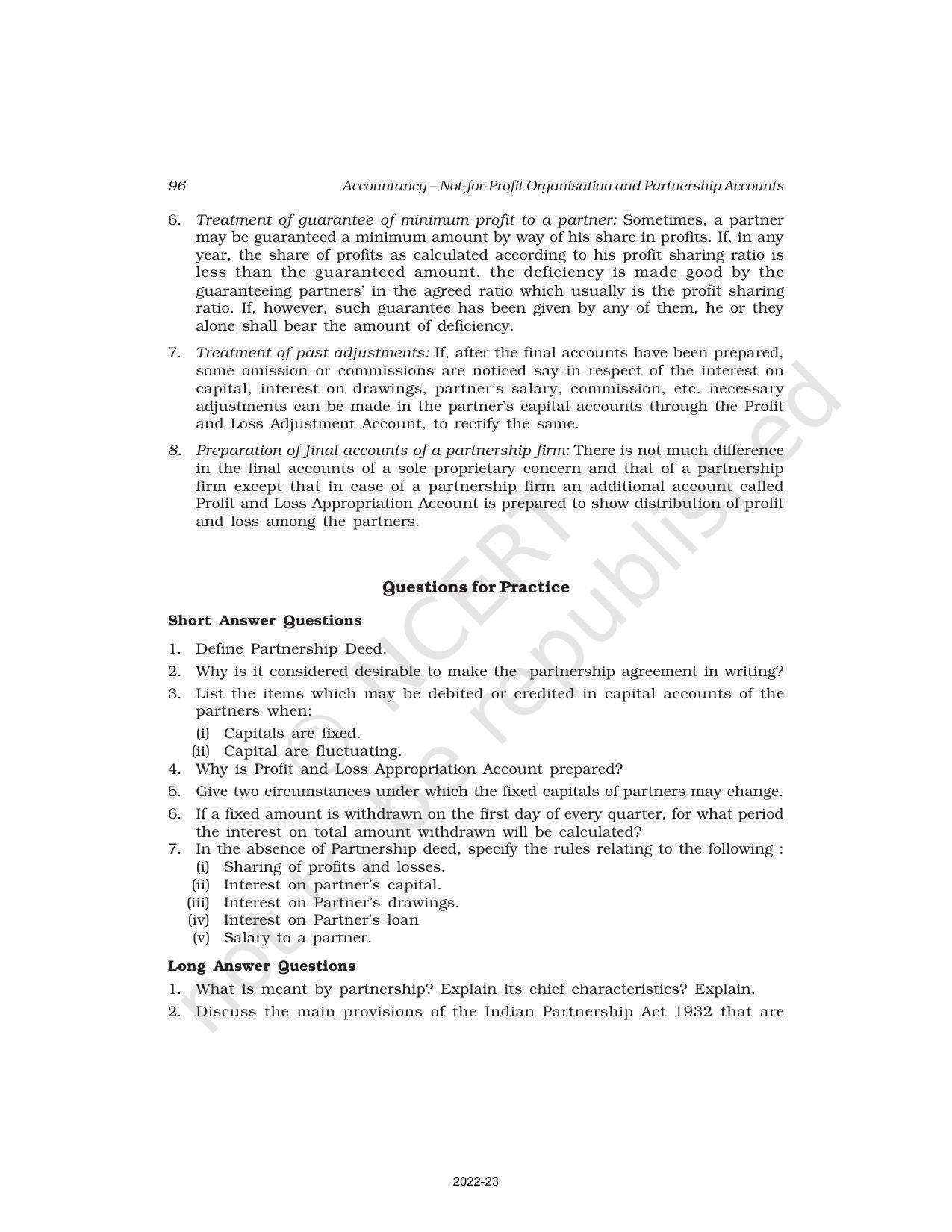 NCERT Book for Class 12 Accountancy Chapter 1 Accounting for Partnership: Basic Concepts - Page 36