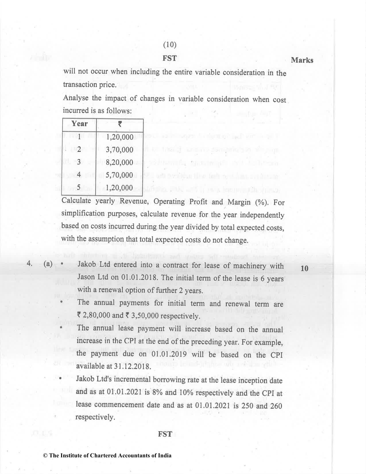 CA Final Dec 2021 Question Paper - Paper 1 – Financial Reporting - Page 10