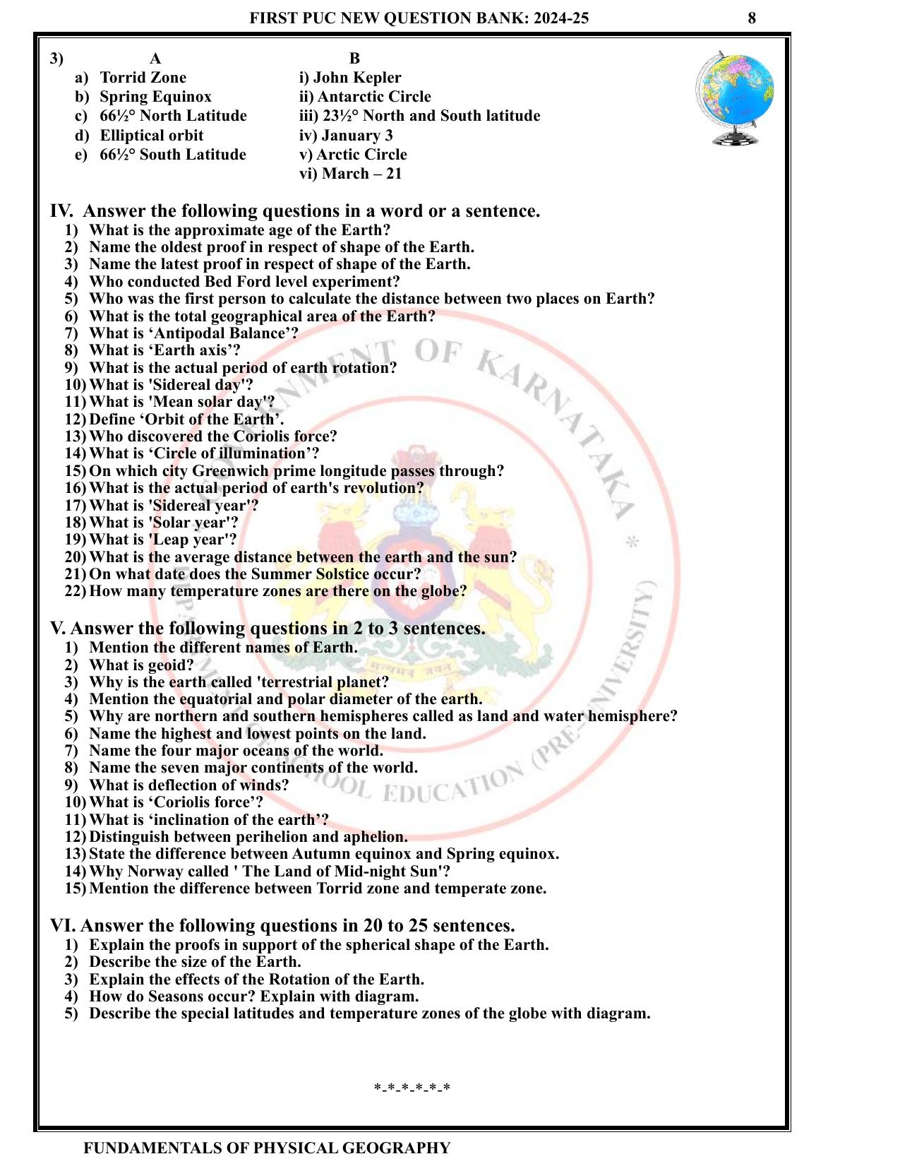 Karnataka 1st PUC Question Bank 2025 - Geography English - Page 11