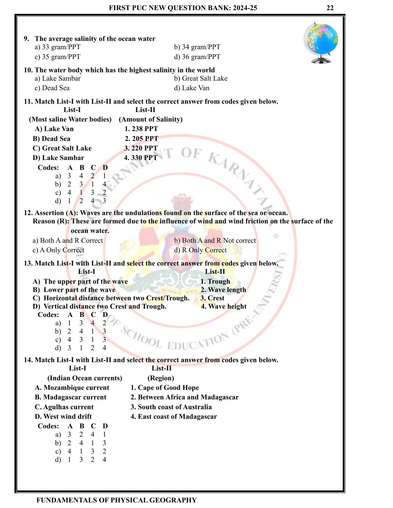 Karnataka 1st PUC Question Bank 2025 - Geography English - Page 25