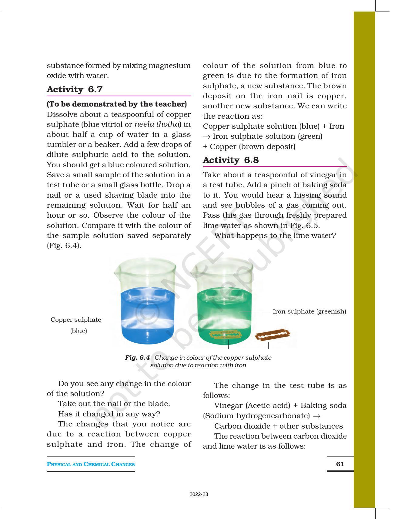 NCERT Book for Class 7 Science: Chapter 6-Physical and Chemical Changes - Page 4