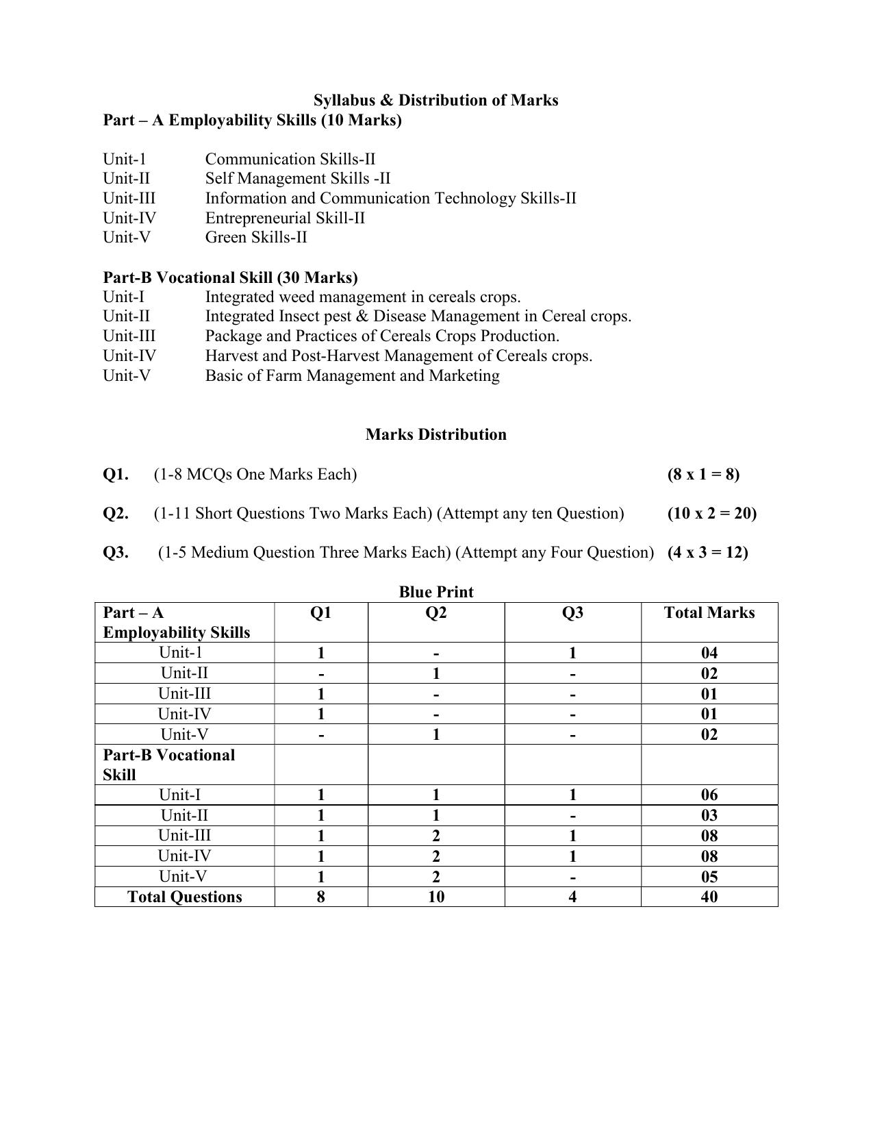 HPBOSE Class 10th Agriculture Sample Question Papers 2025 - Page 3