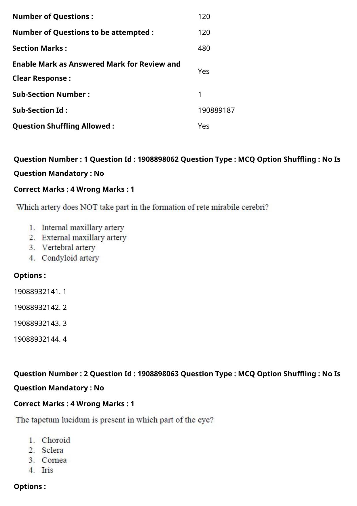 ICAR AIEEA PG 2021 VETERINARY SCIENCE Question Paper - Page 2