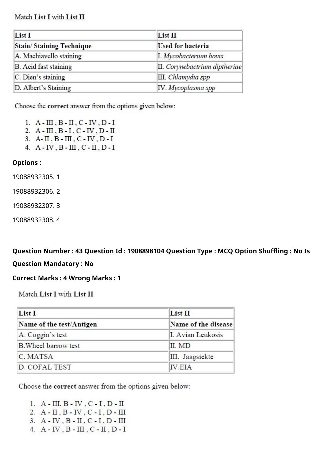 ICAR AIEEA PG 2021 VETERINARY SCIENCE Question Paper - Page 27