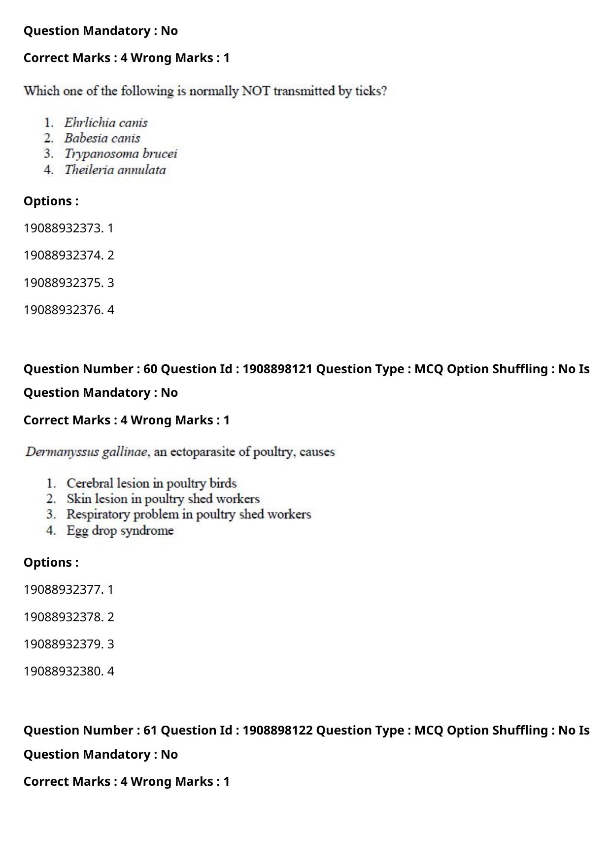 ICAR AIEEA PG 2021 VETERINARY SCIENCE Question Paper - Page 37