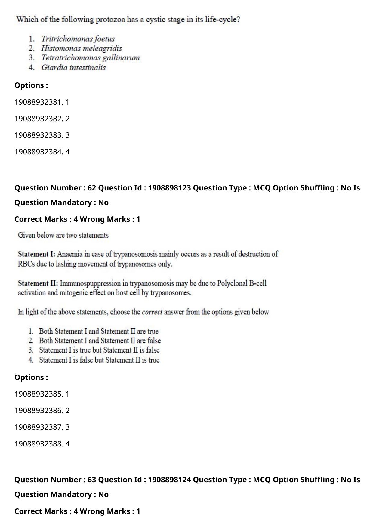 ICAR AIEEA PG 2021 VETERINARY SCIENCE Question Paper - Page 38