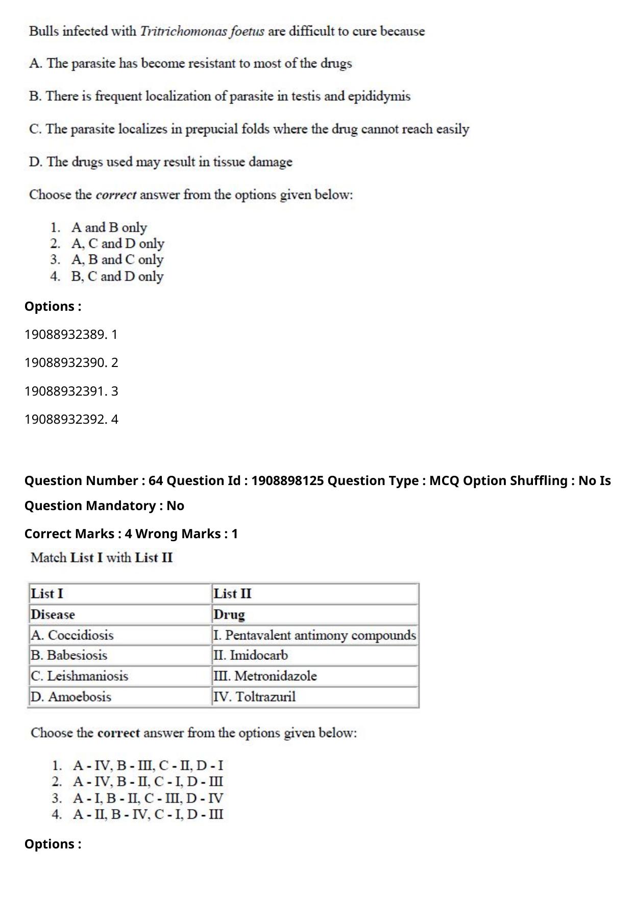 ICAR AIEEA PG 2021 VETERINARY SCIENCE Question Paper - Page 39