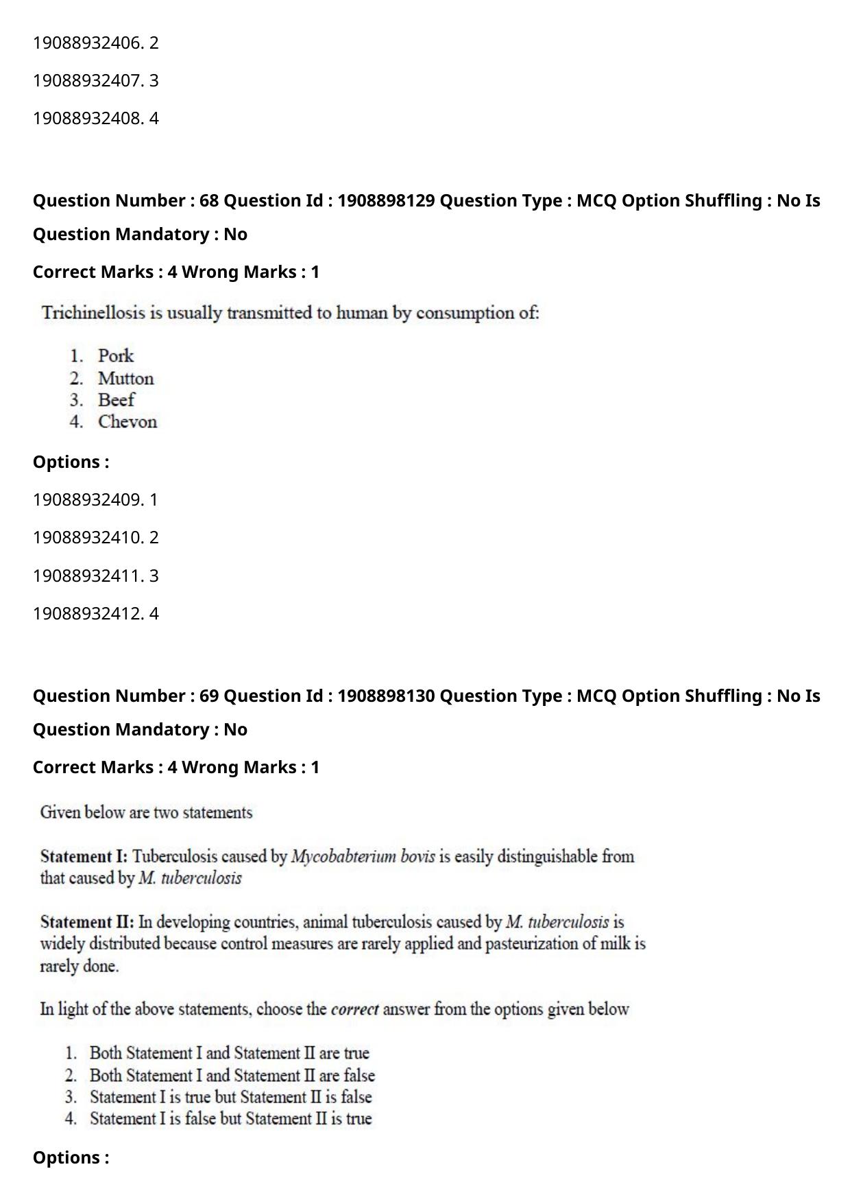ICAR AIEEA PG 2021 VETERINARY SCIENCE Question Paper - Page 42