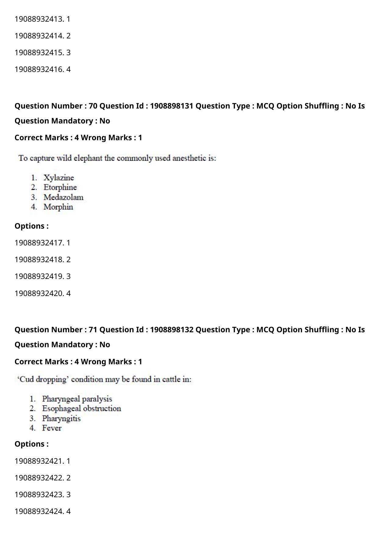 ICAR AIEEA PG 2021 VETERINARY SCIENCE Question Paper - Page 43