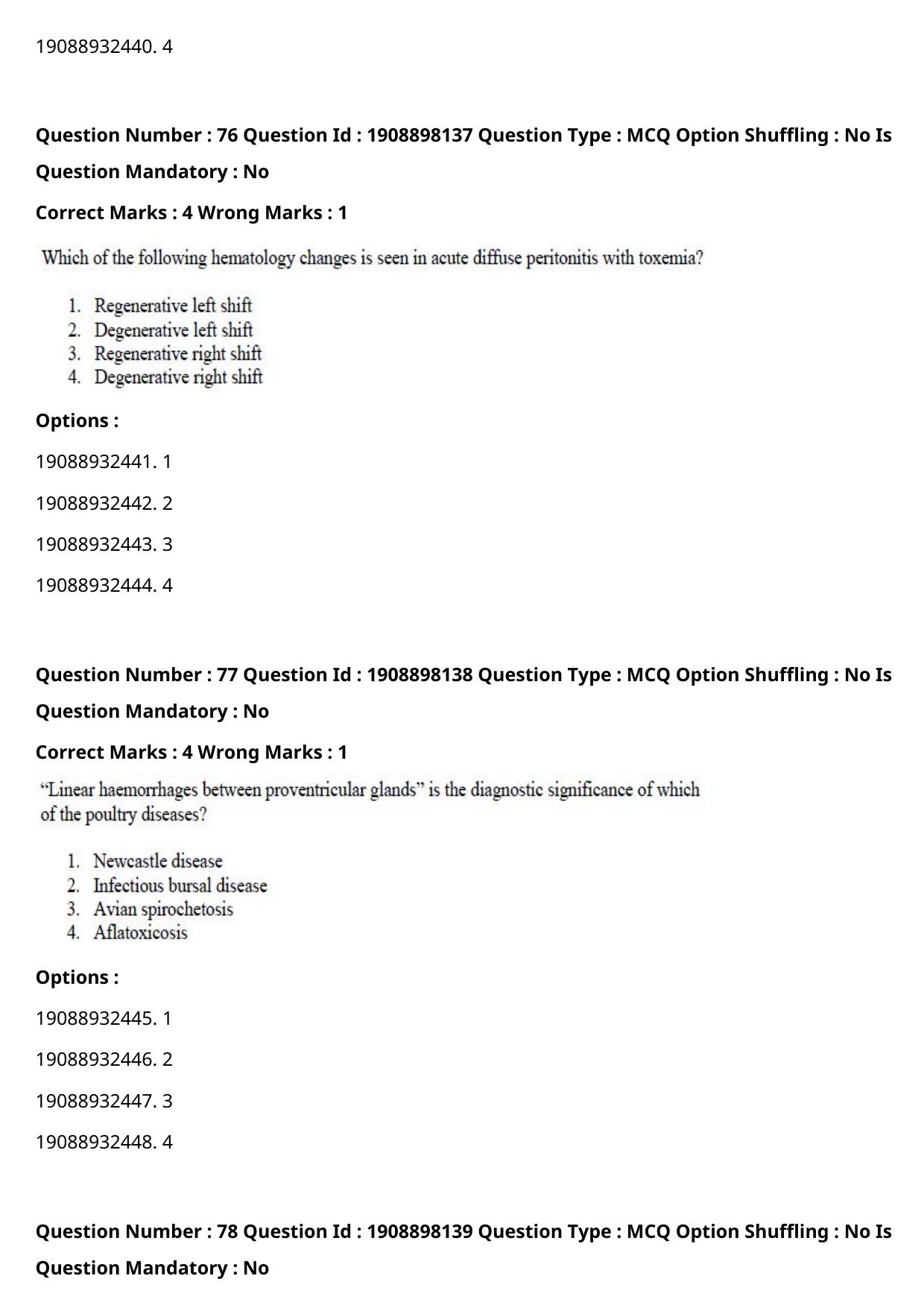 ICAR AIEEA PG 2021 VETERINARY SCIENCE Question Paper - Page 46