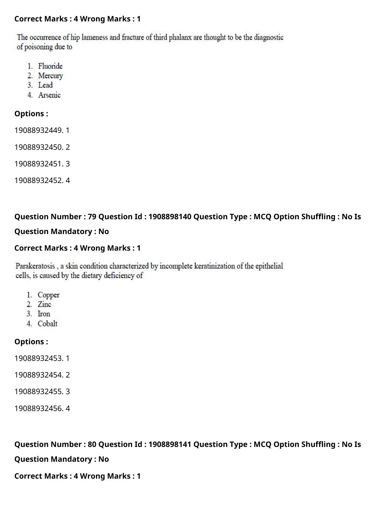 ICAR AIEEA PG 2021 VETERINARY SCIENCE Question Paper - Page 47