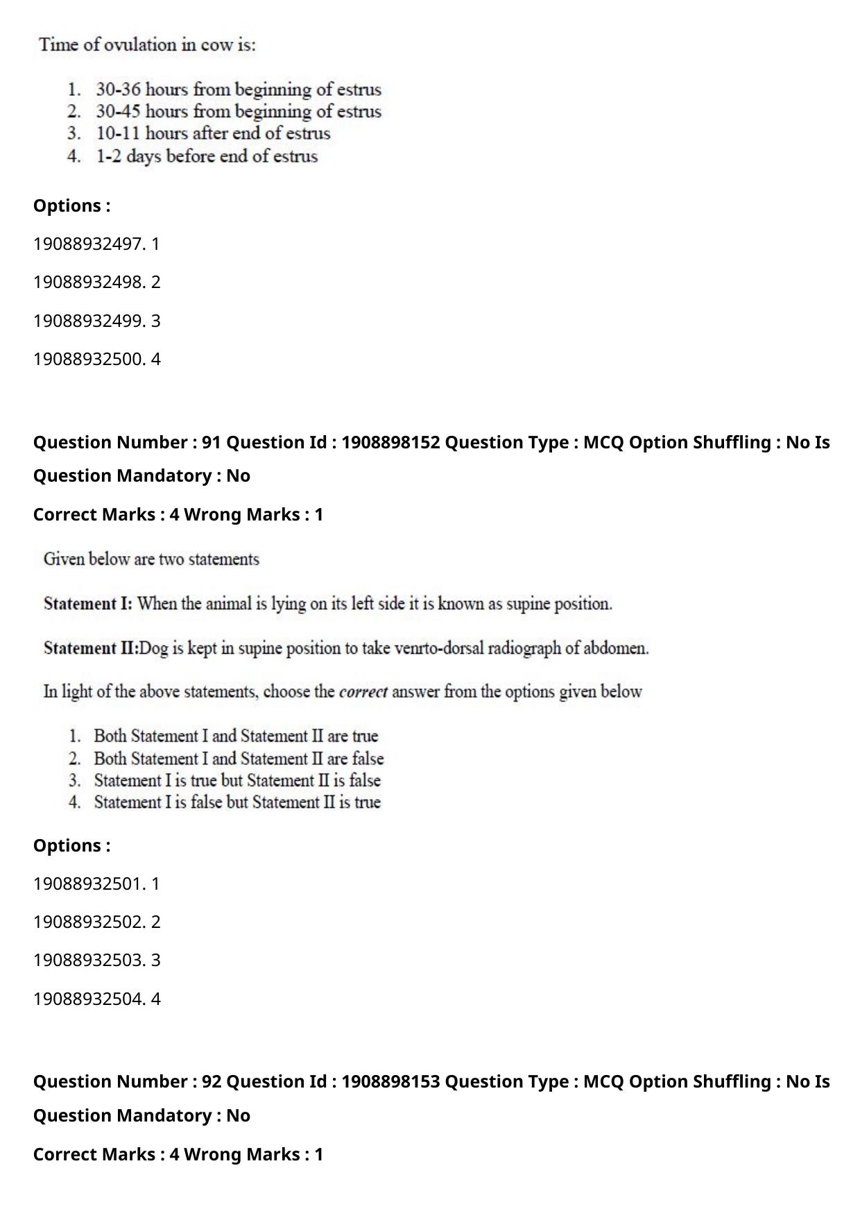 ICAR AIEEA PG 2021 VETERINARY SCIENCE Question Paper - Page 53