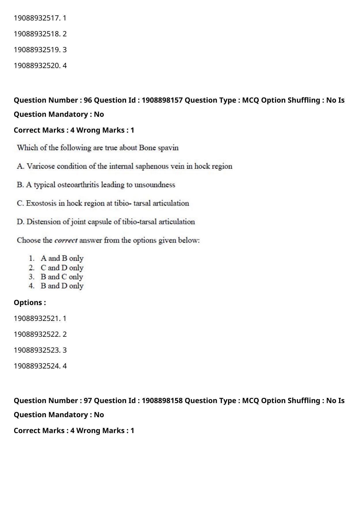 ICAR AIEEA PG 2021 VETERINARY SCIENCE Question Paper - Page 56